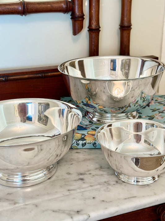 Paul Revere Reproduction Silverplate Bowls