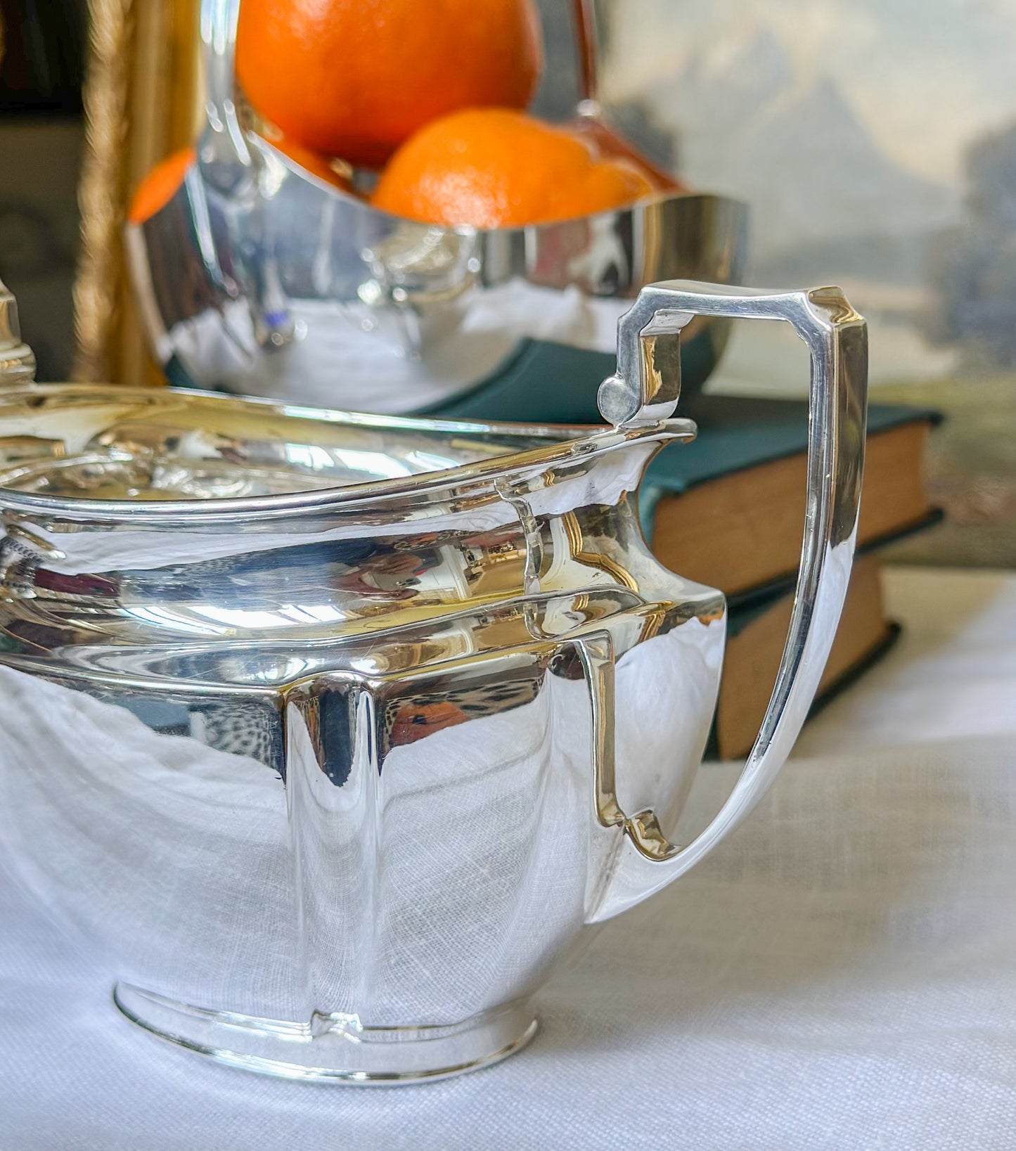 Vintage Sheffield Silverplate Cream & Sugar Set