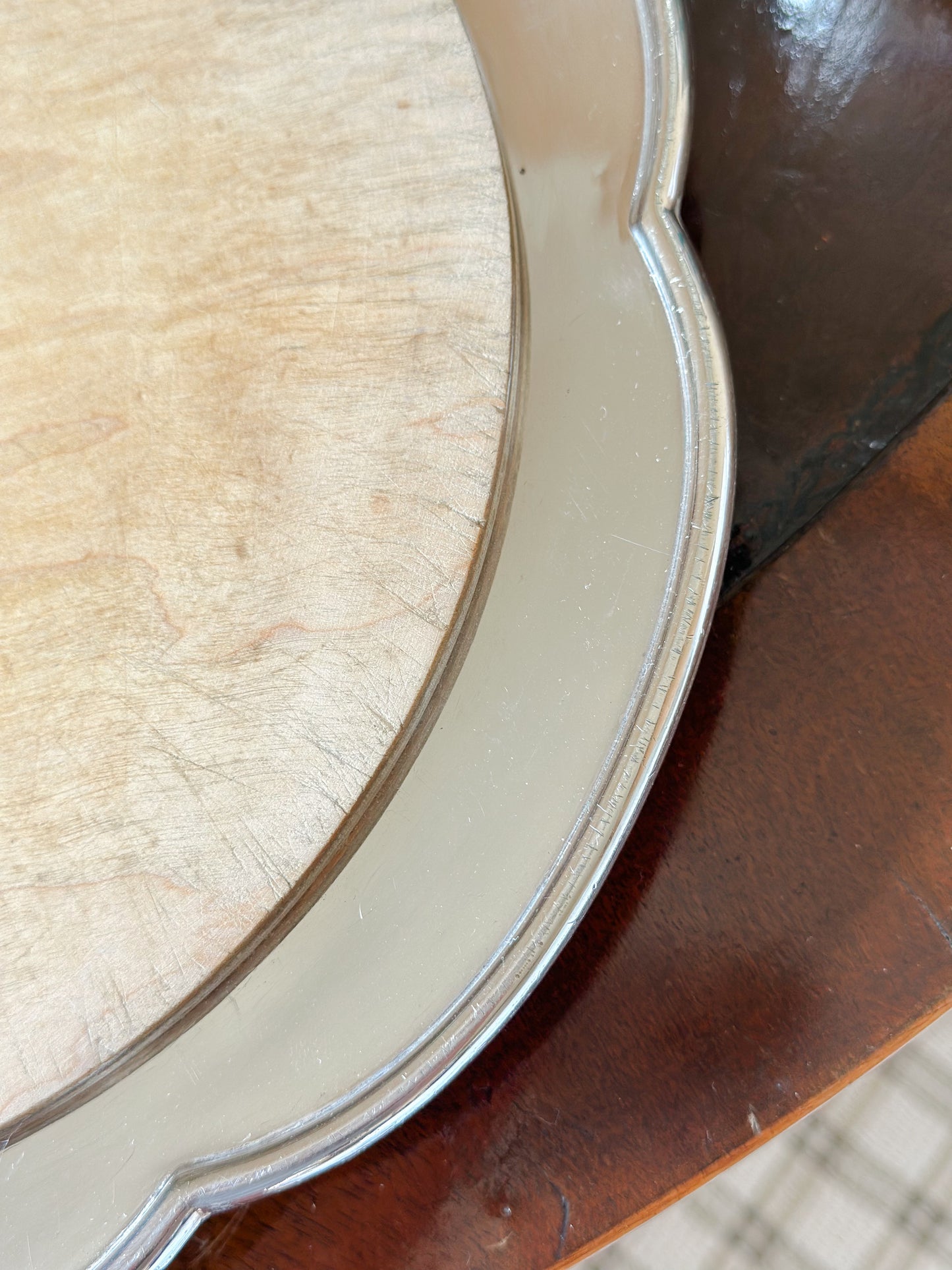 English Silverplate Bread Board