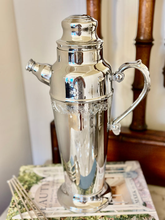 Art Deco Silver Cocktail Shaker