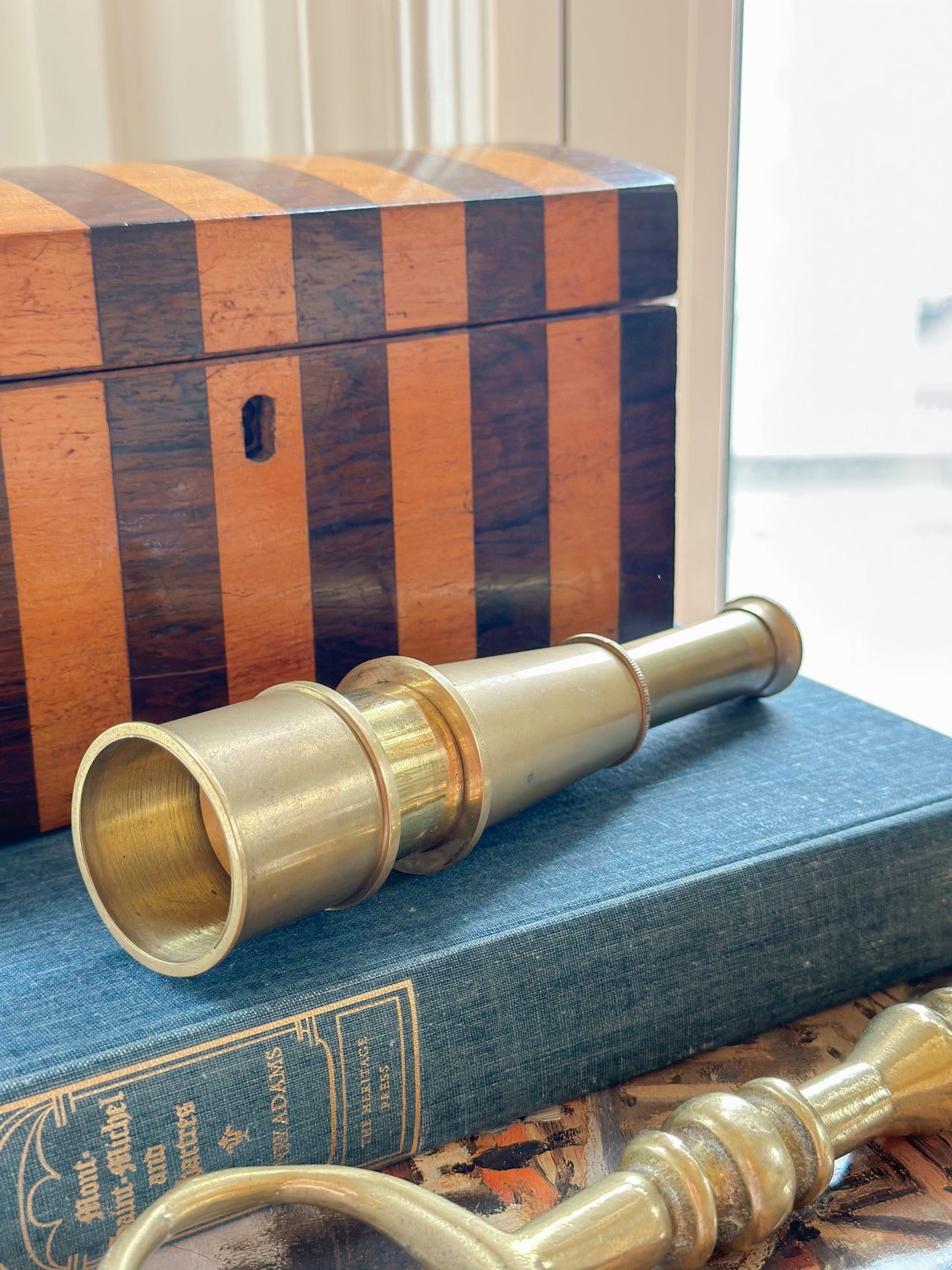 Vintage Brass Retractable Spyglass