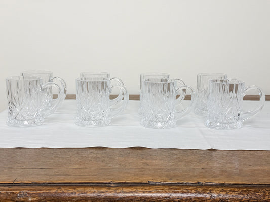 French Crystal Mugs (Set of 8)