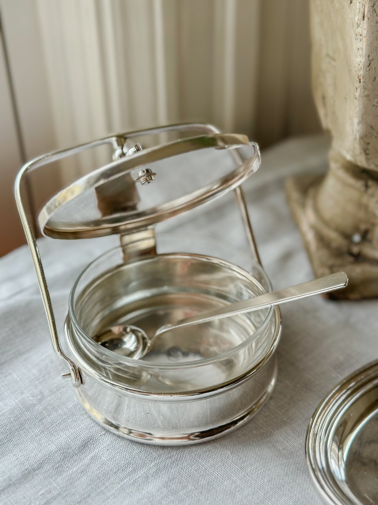 Vintage Hotel Silver Jam Spoon by Endemann