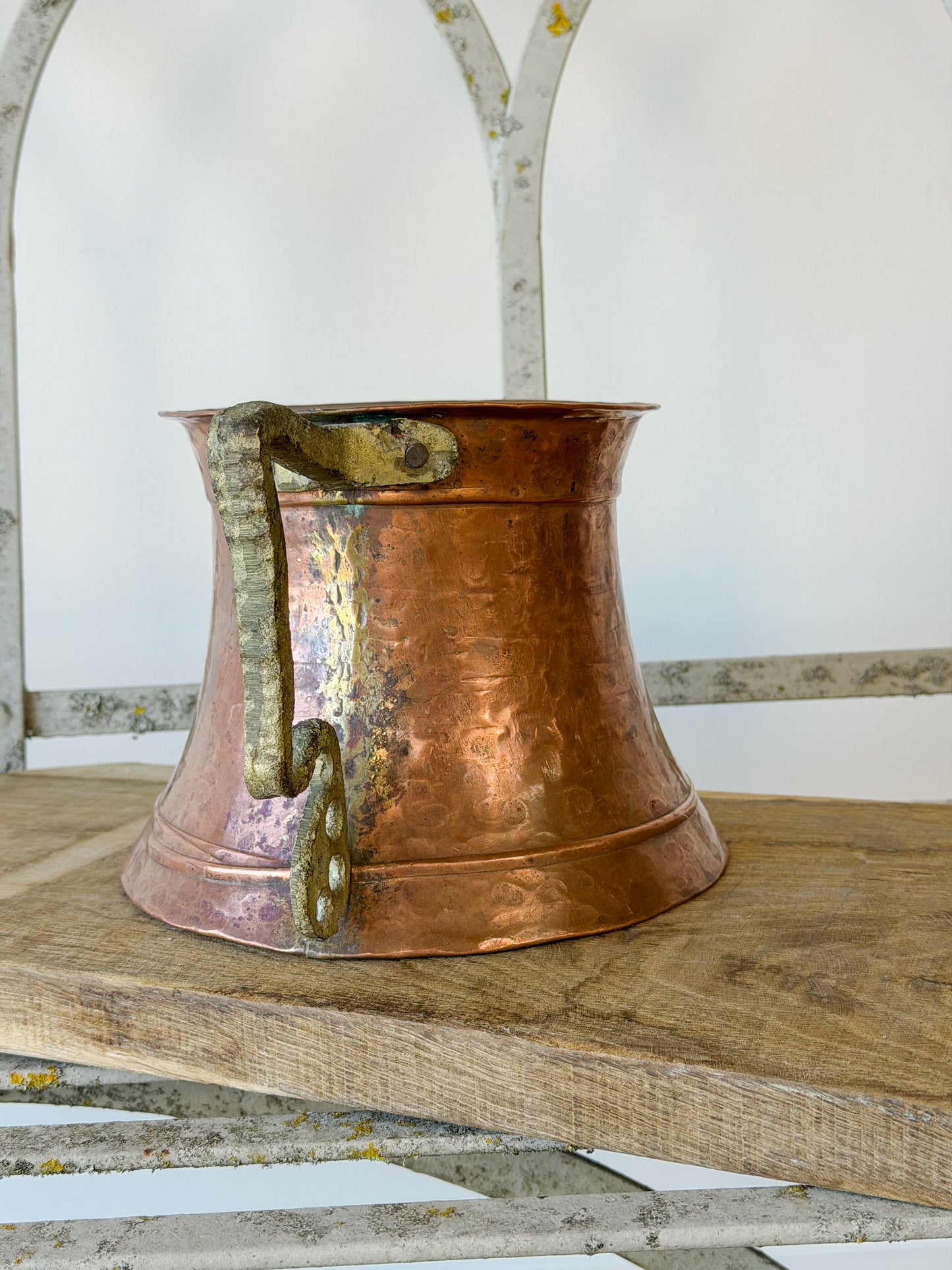 Antique Hand-Hammered Copper Vessel