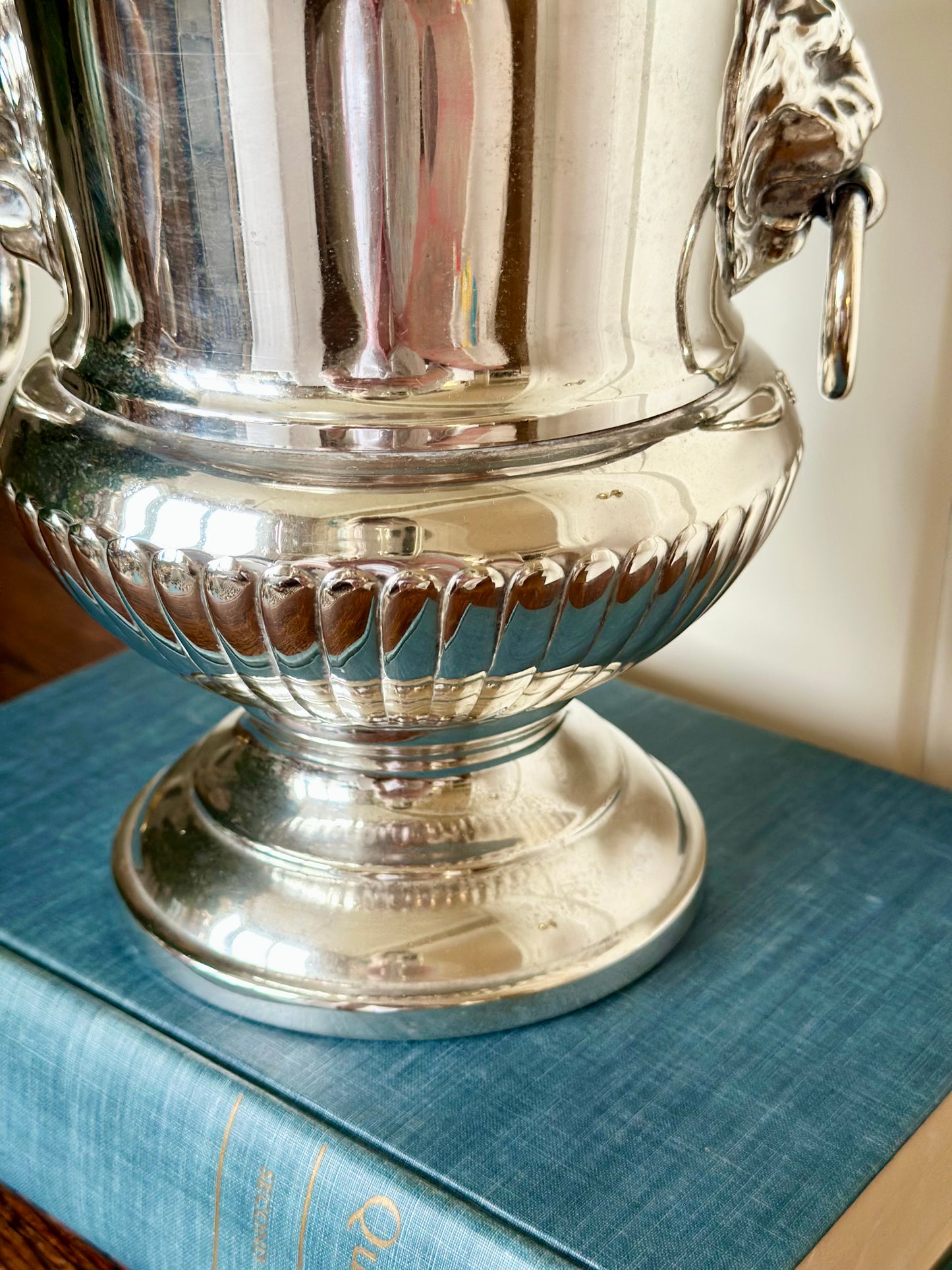 Lion’s Head Silverplate Champagne Bucket