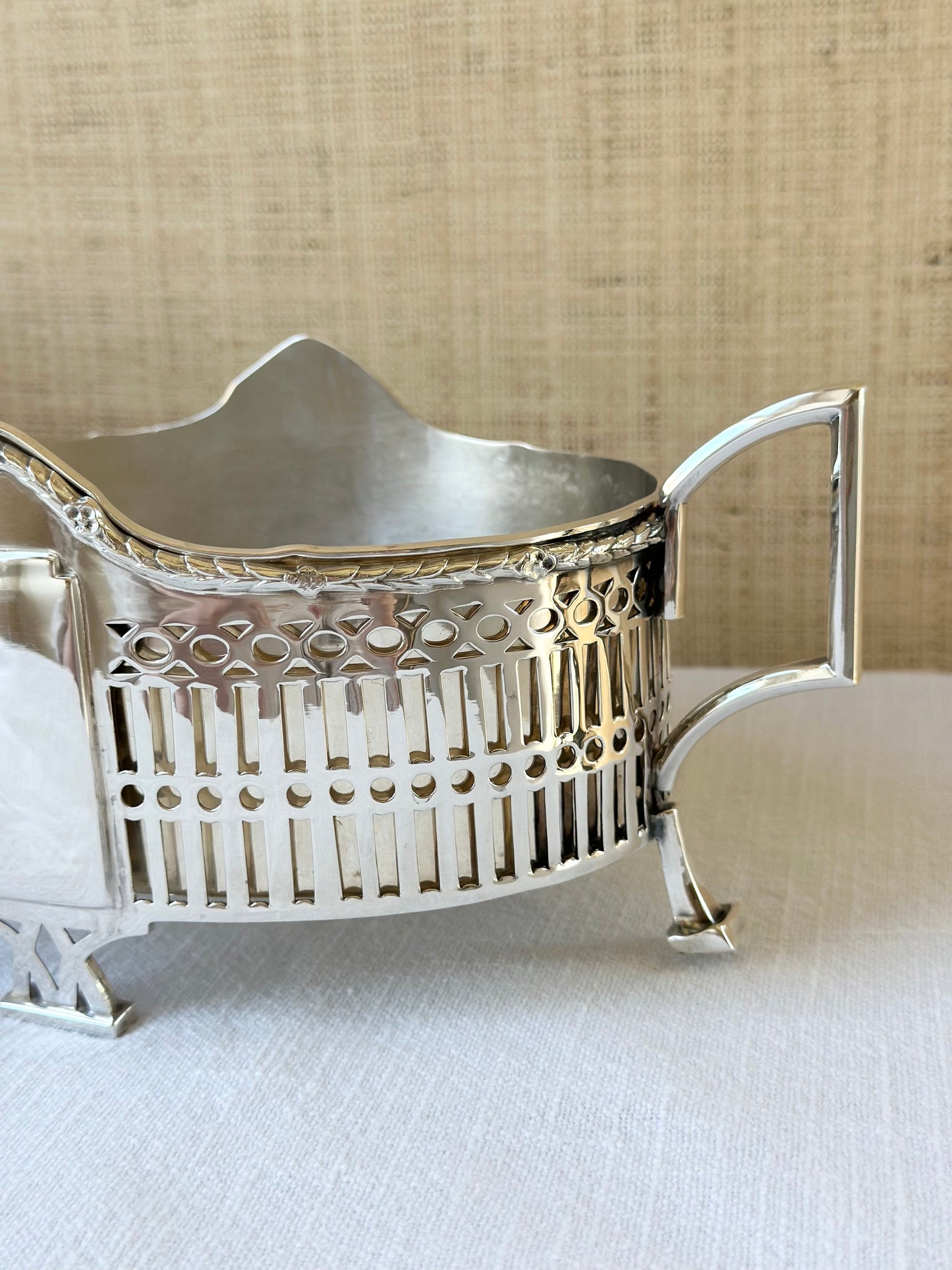 European 800 Silver Art Deco Jardiniere