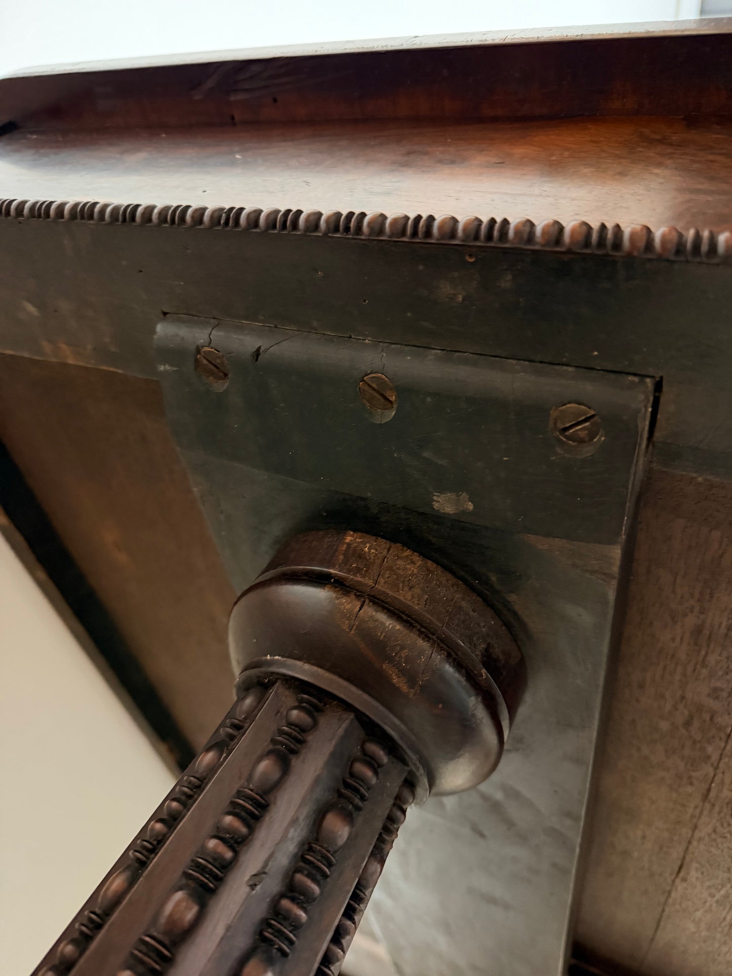 William IV Mahogany Clawfoot Library Table