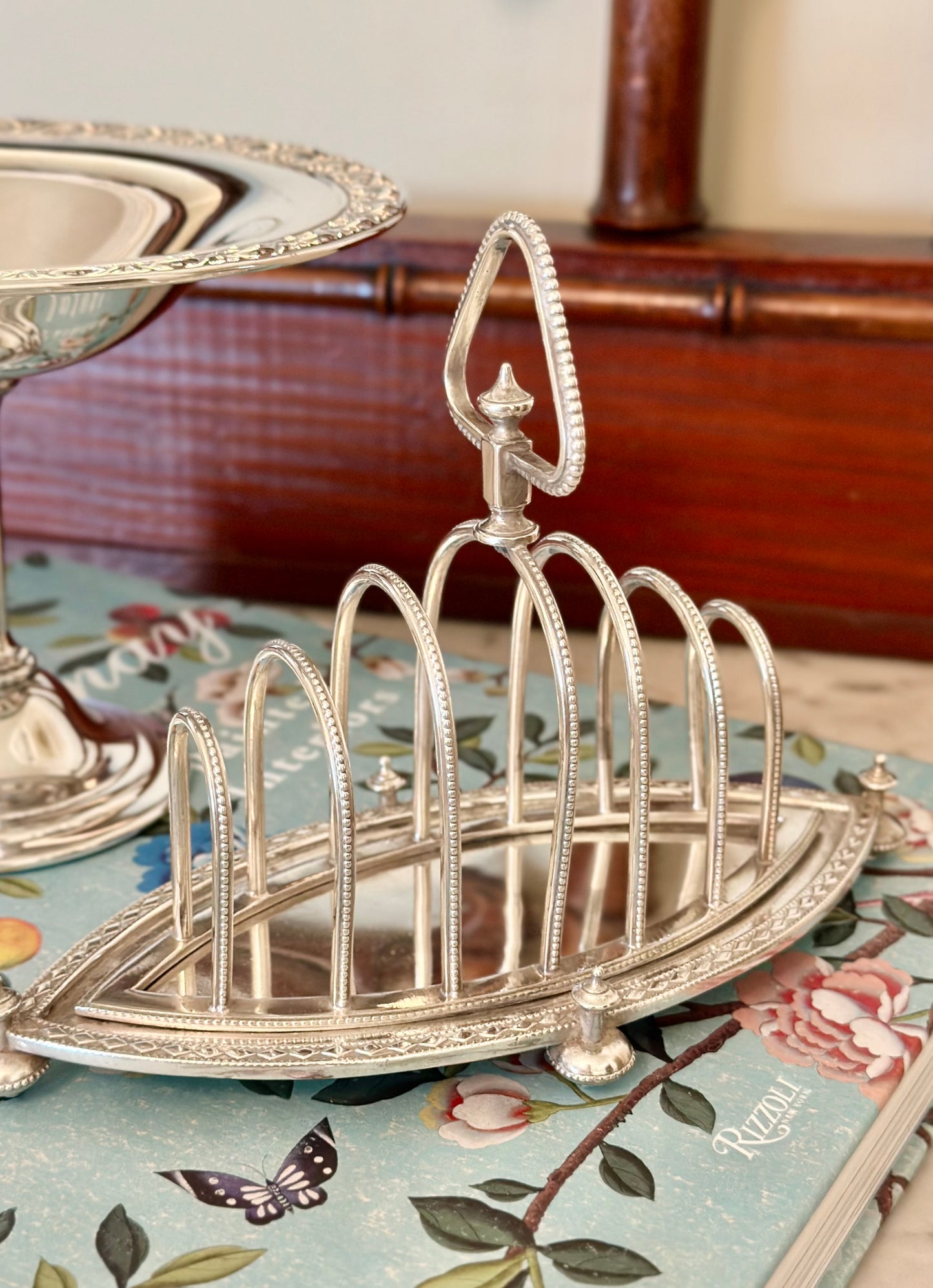 Antique Victorian Silverplate Toast Rack