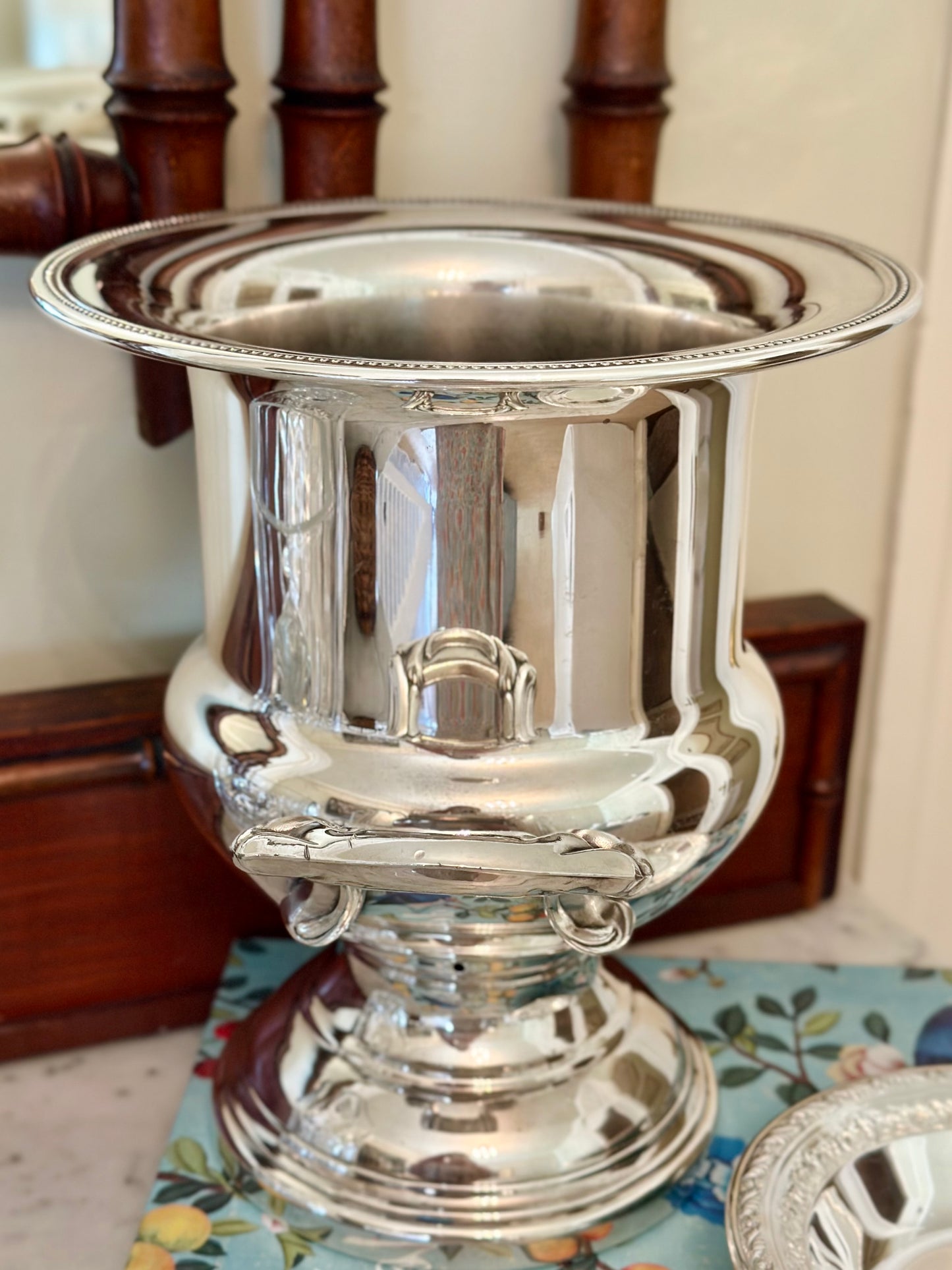 Silverplate Trophy Style Champagne Bucket