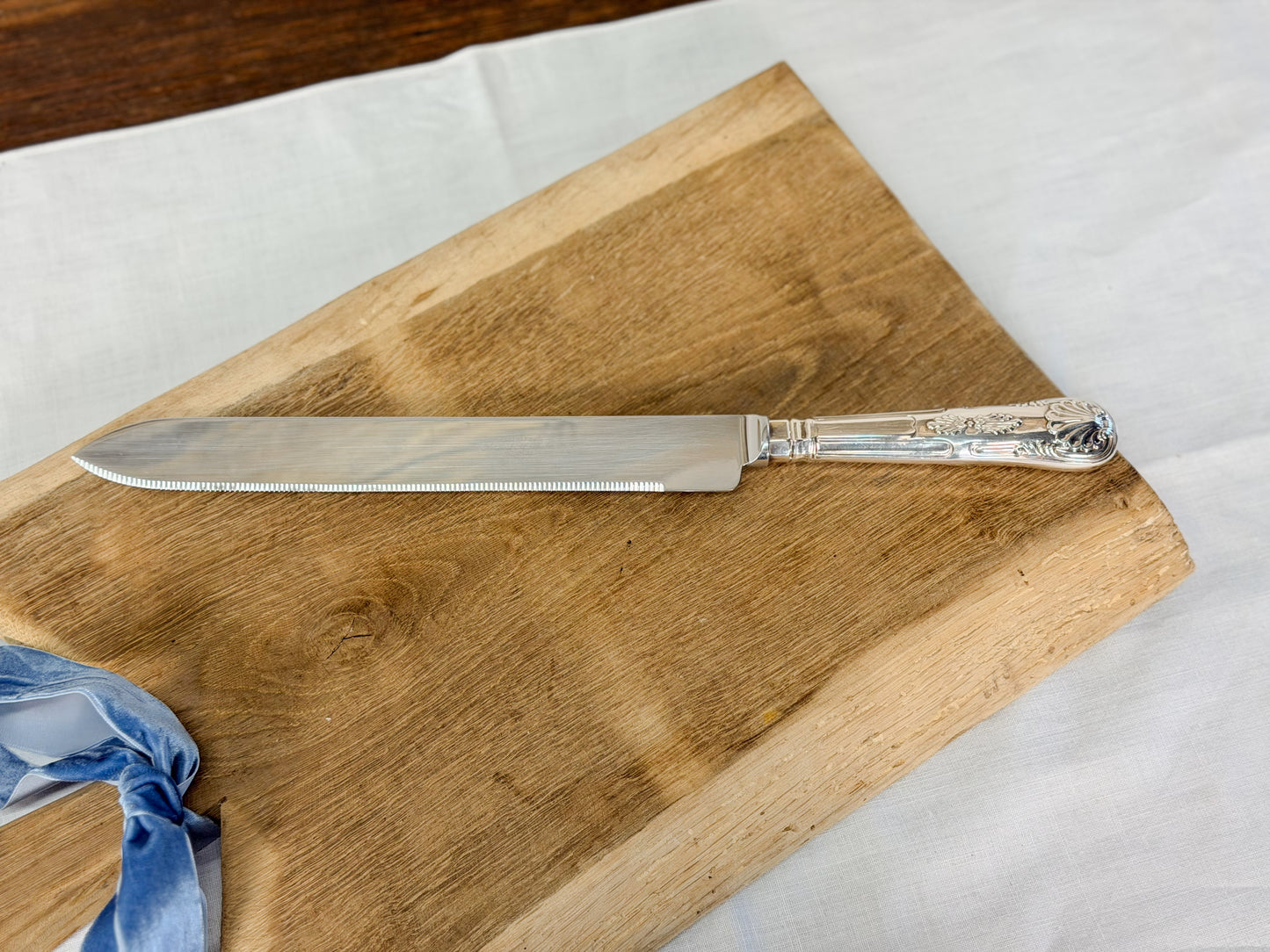 Vintage English Silverplate Cake Knife