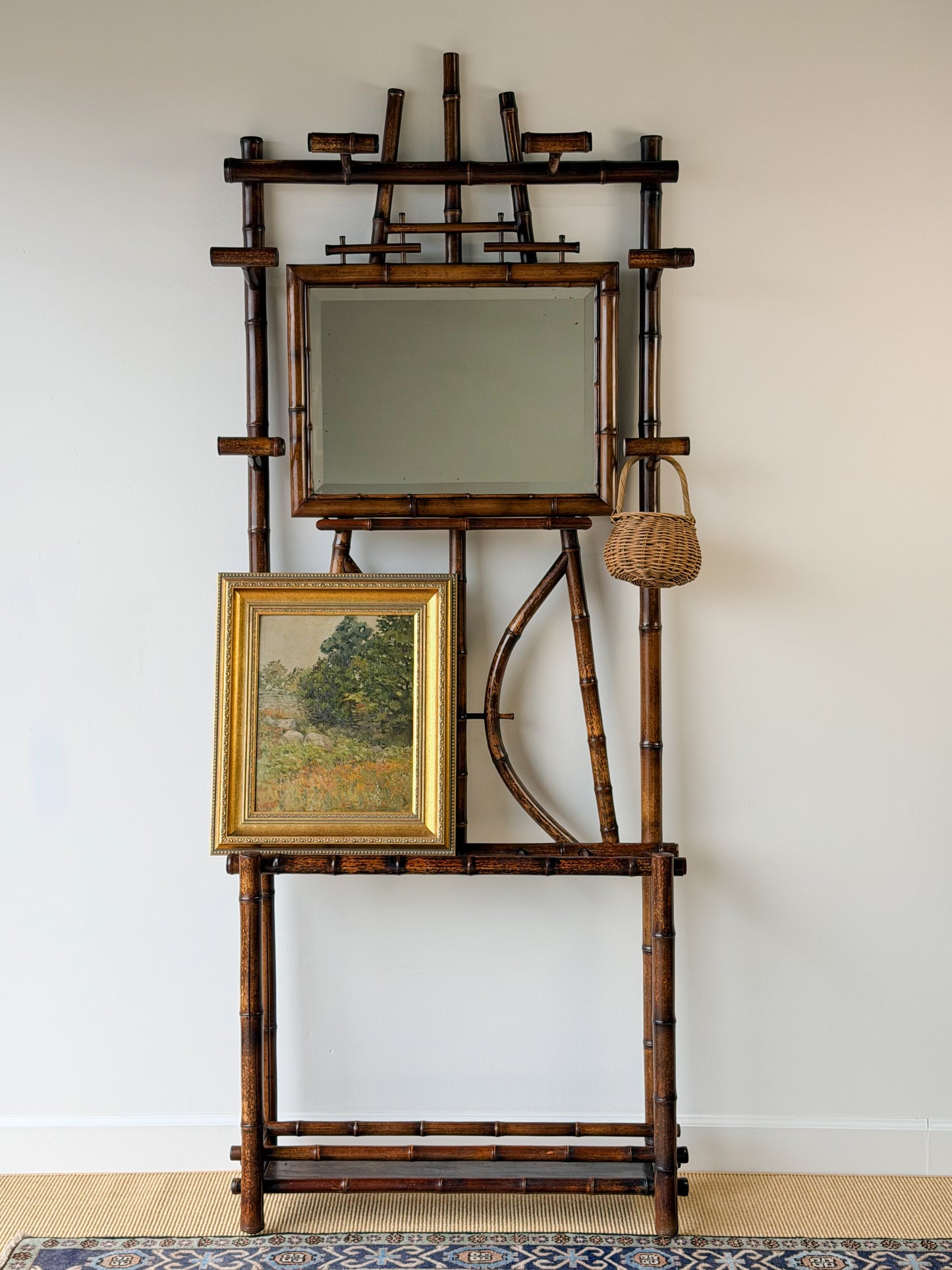 Victorian Bamboo Hall Tree