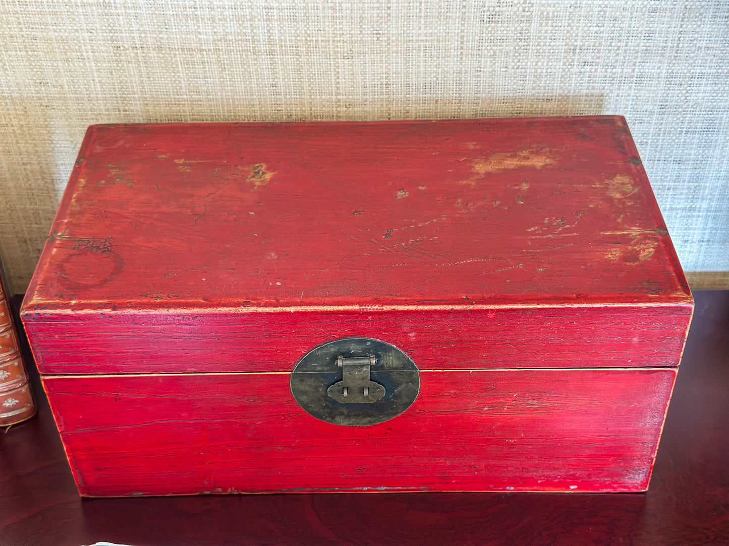 Antique Chinese Lacquered Wooden Box