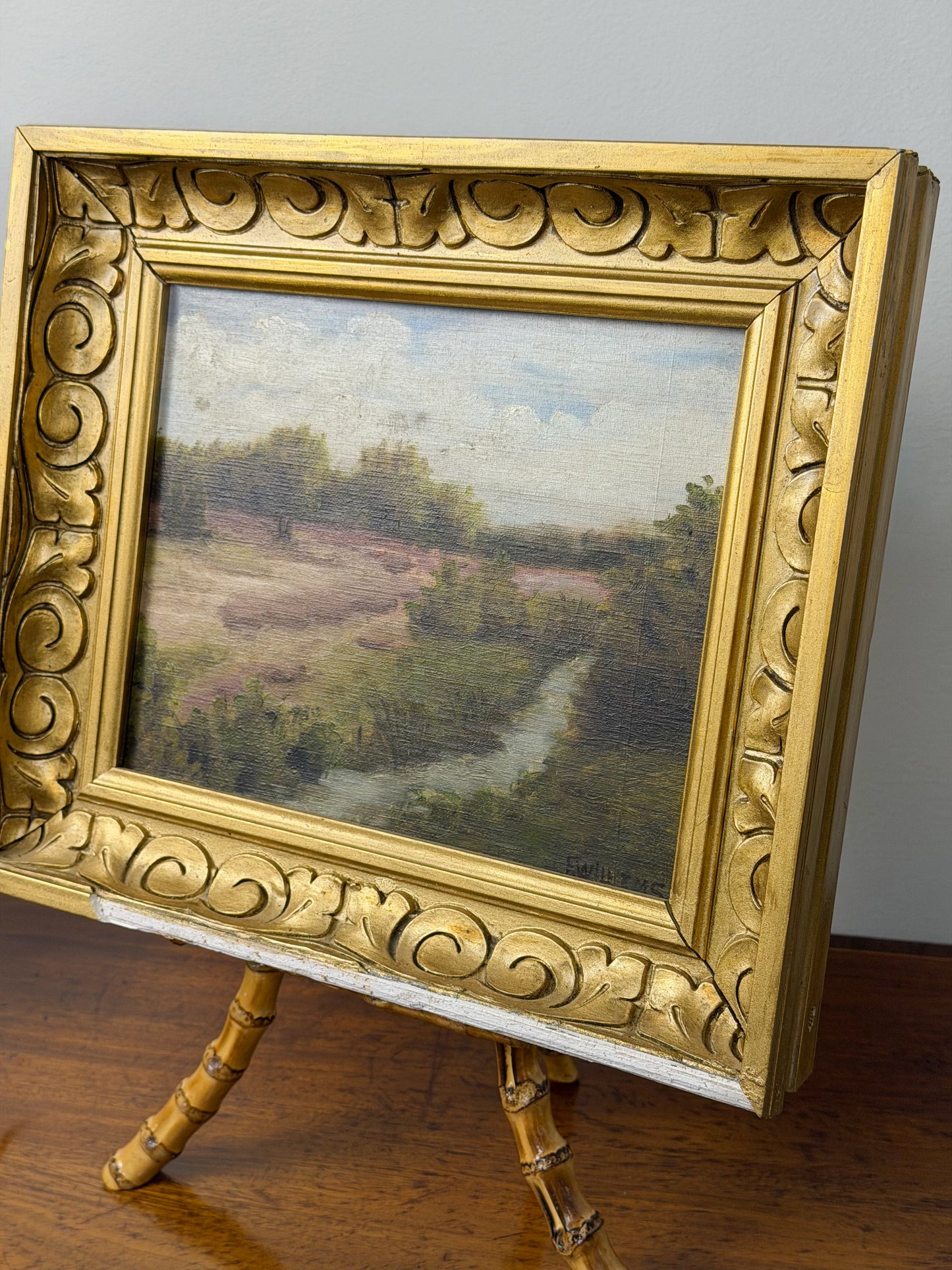 Framed Oil on Canvas Marshscape