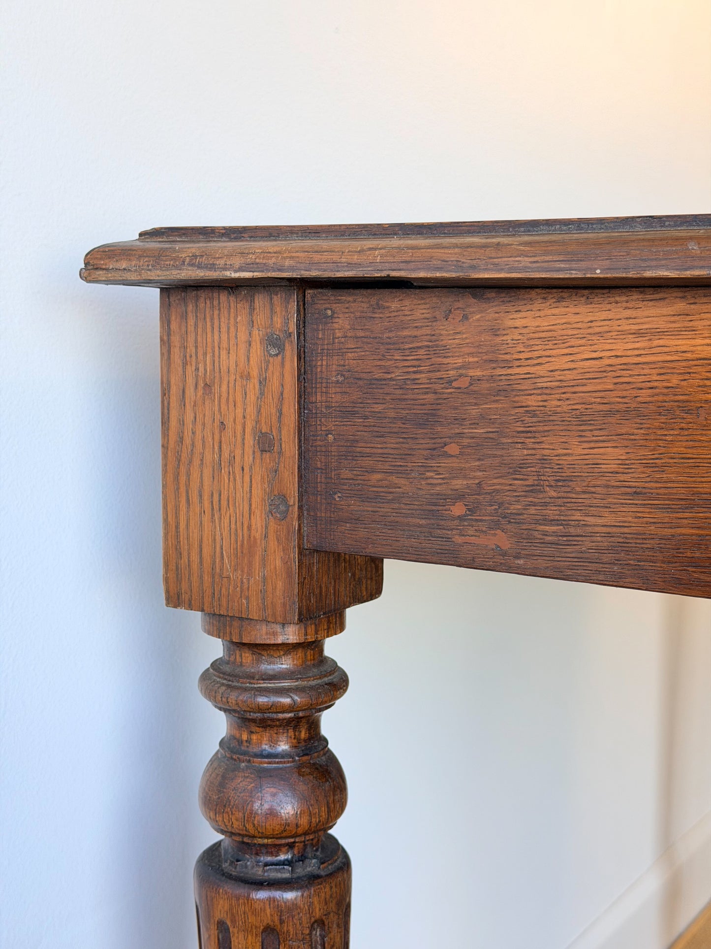 French Oak Writing Table