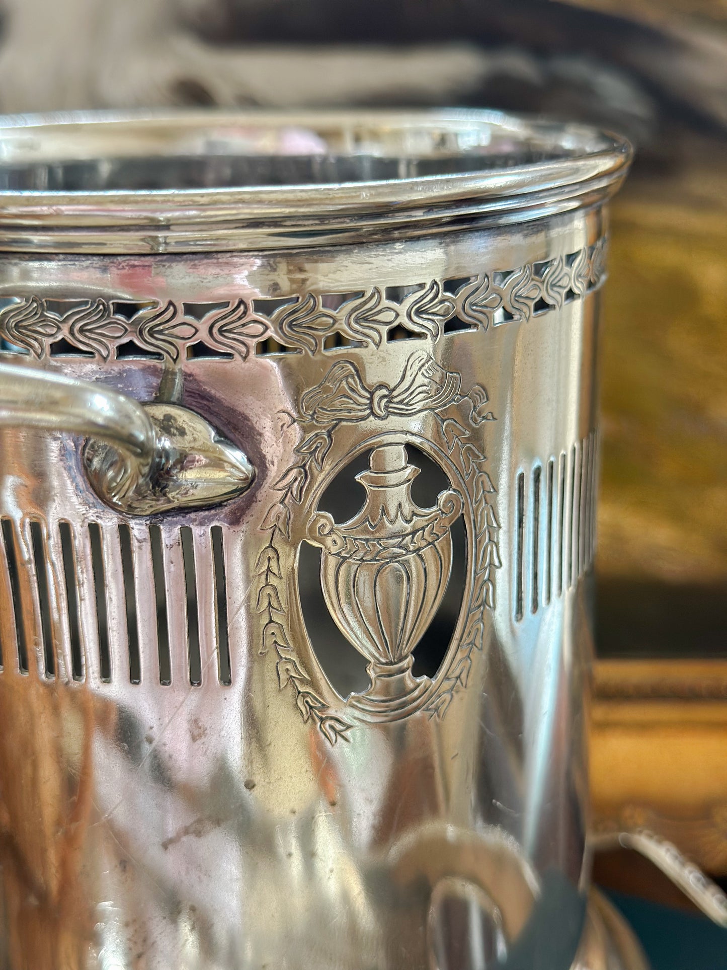 Vintage Sheffield Silverplate Wine Cooler