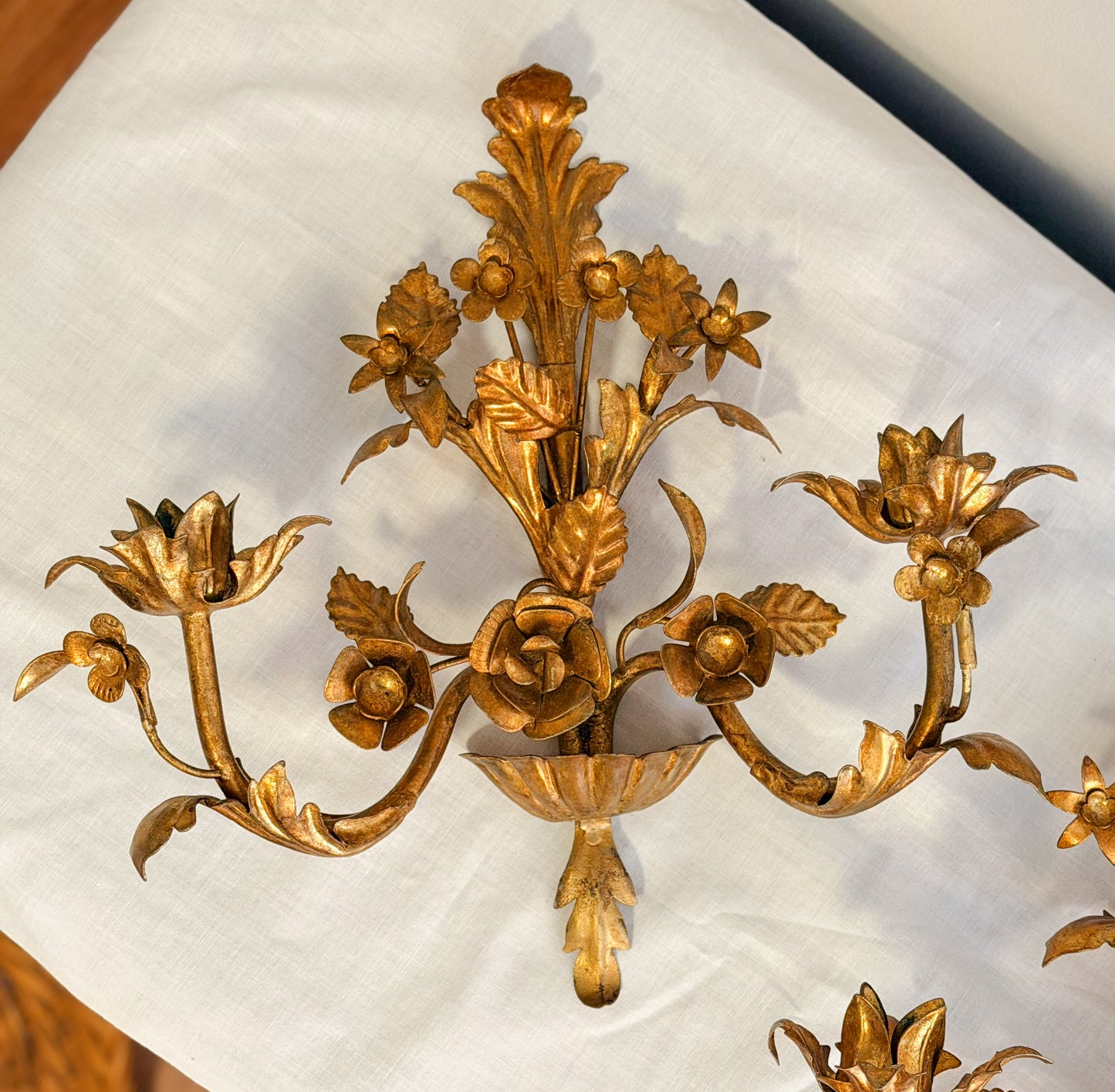 Vintage Italian Tole Sconce