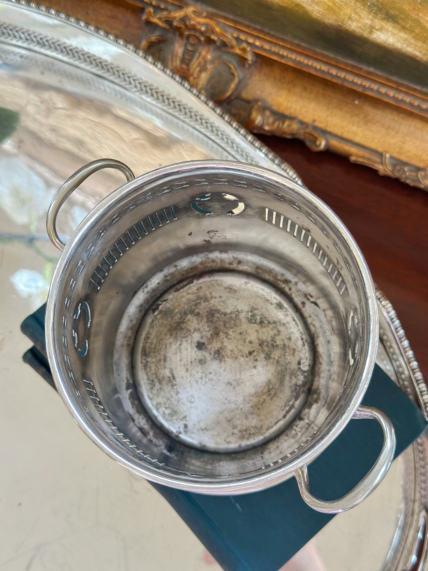 Vintage Sheffield Silverplate Wine Cooler