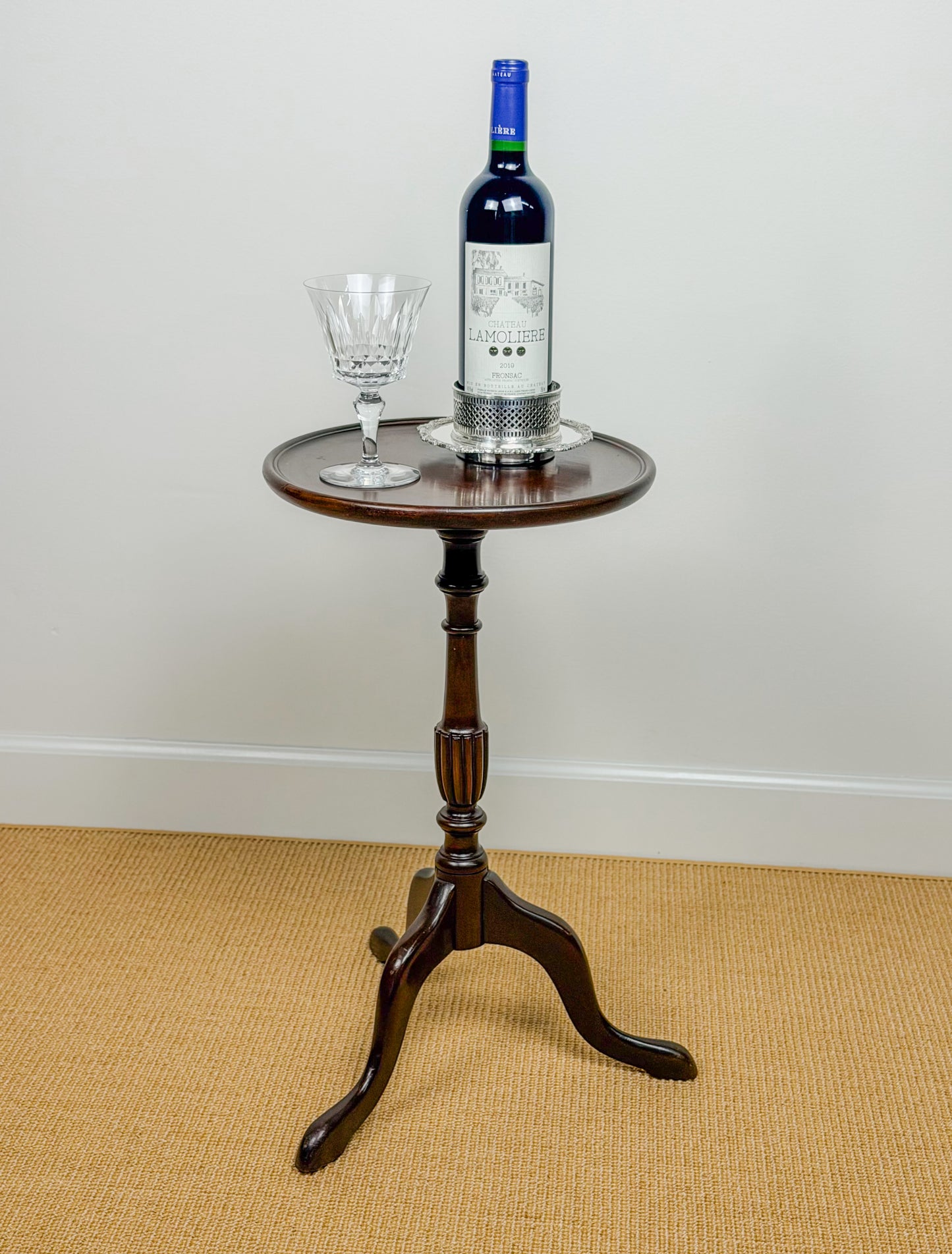 Vintage English Mahogany Wine Table