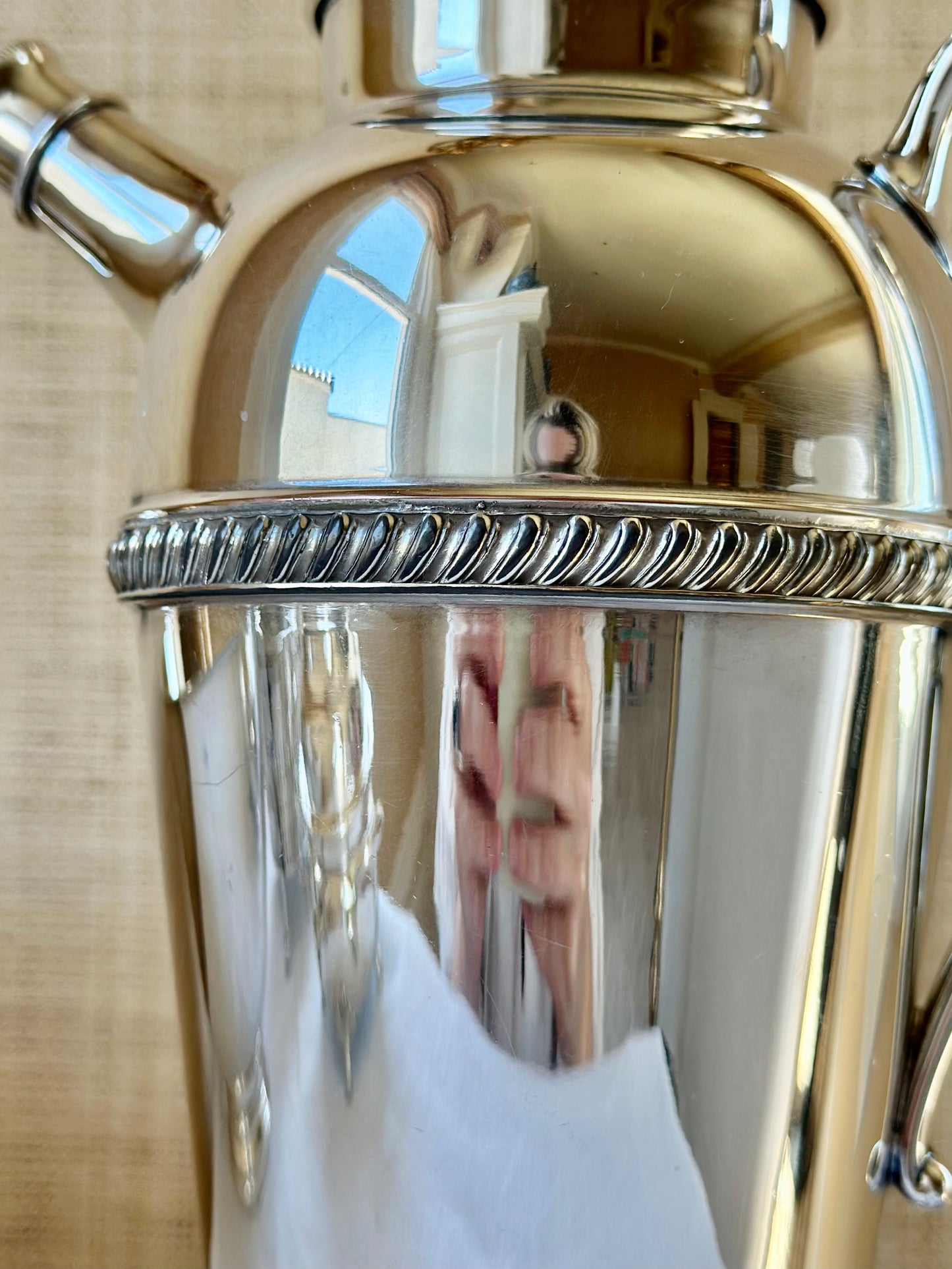 Vintage Art Deco Silverplate Cocktail Shaker