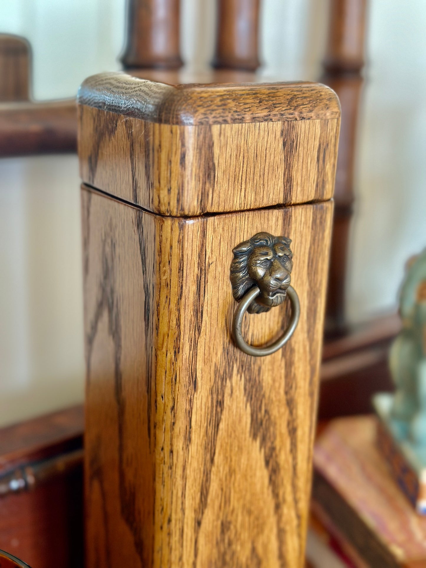 Lion’s Head Fireplace Match Holder