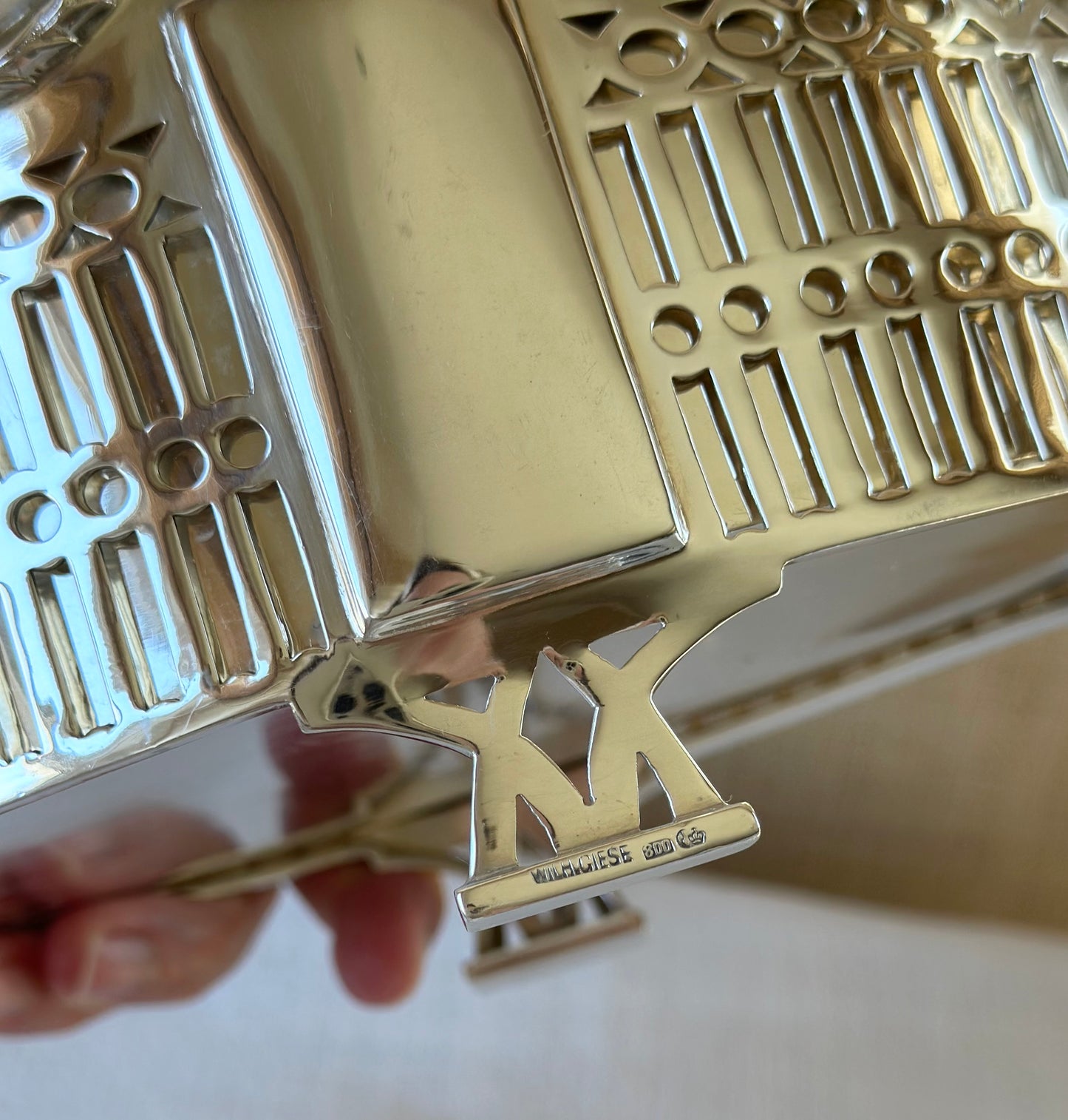 European 800 Silver Art Deco Jardiniere