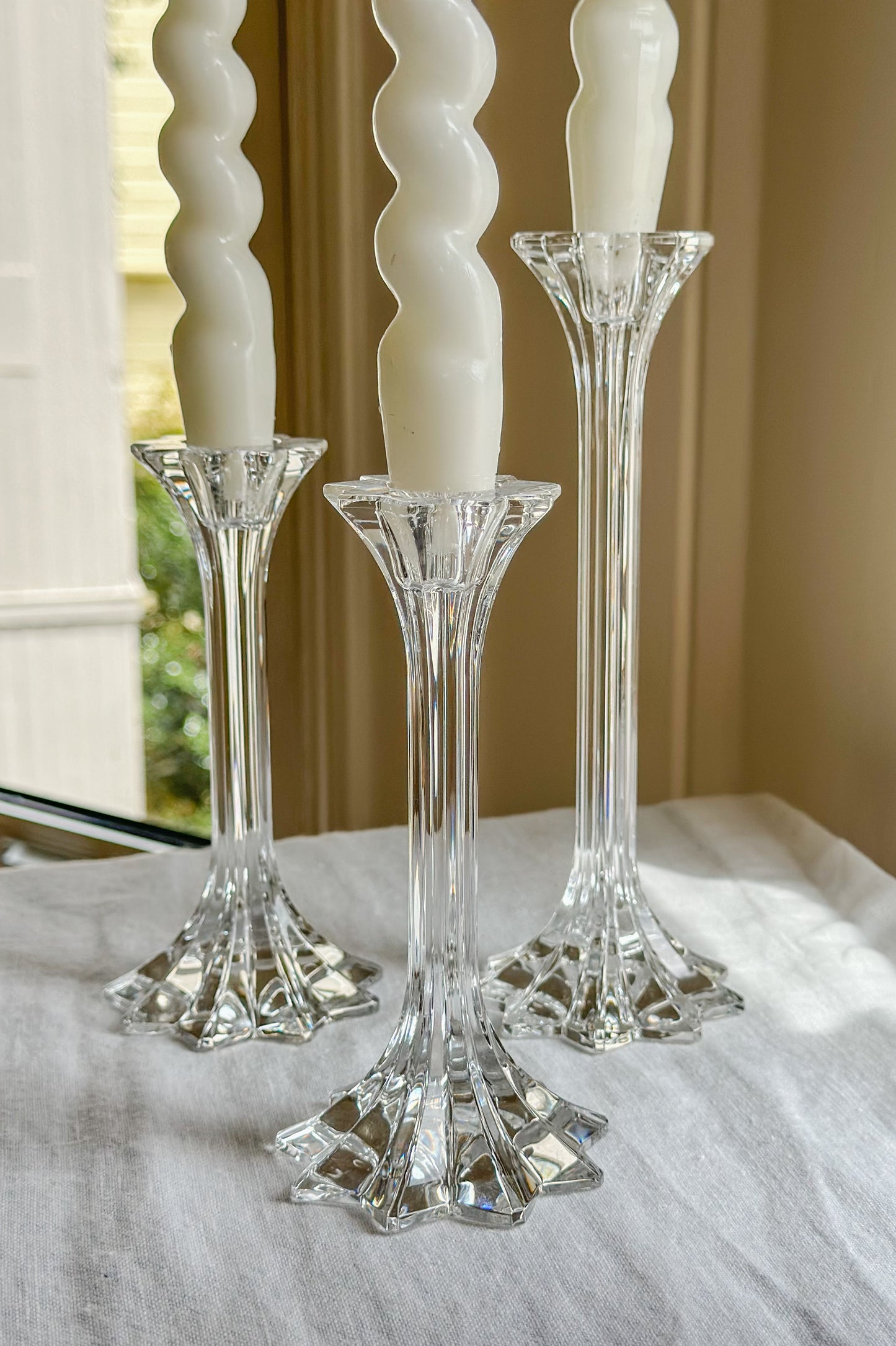 Riedel Crystal Grand Prix Candlesticks (Set of 3)