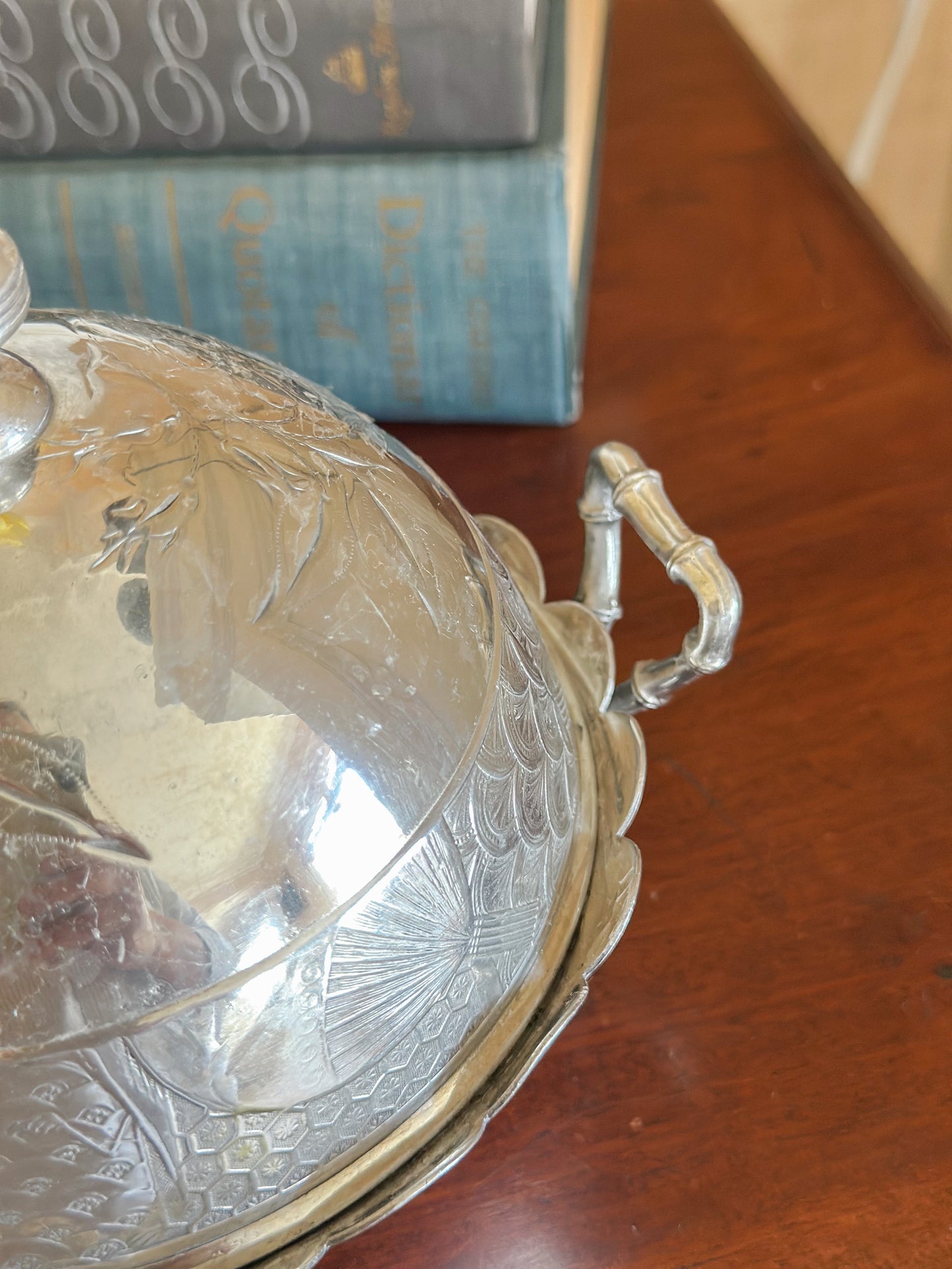 Vintage Silverplate Butter Dish