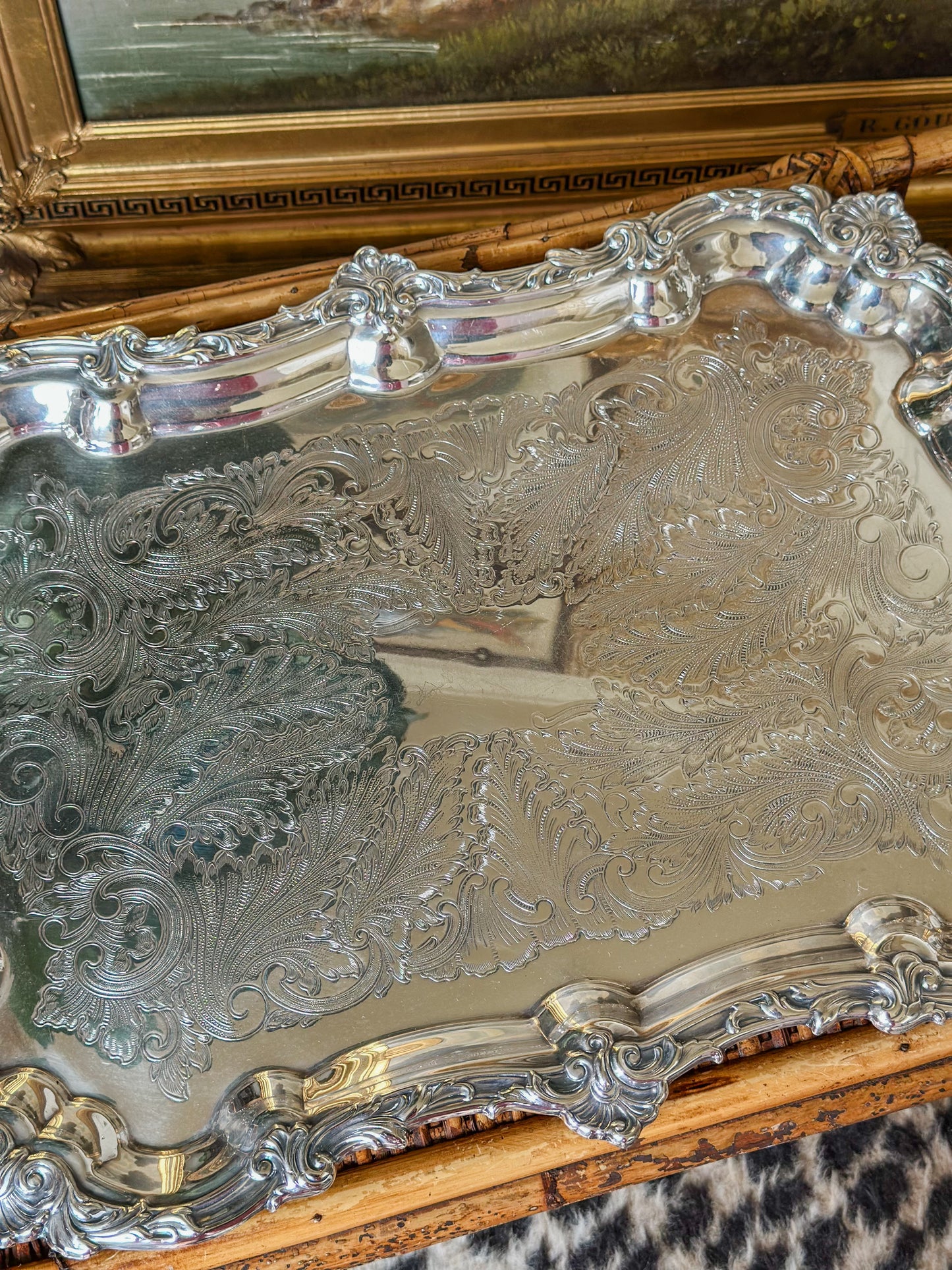 Vintage Silverplate Serving Tray