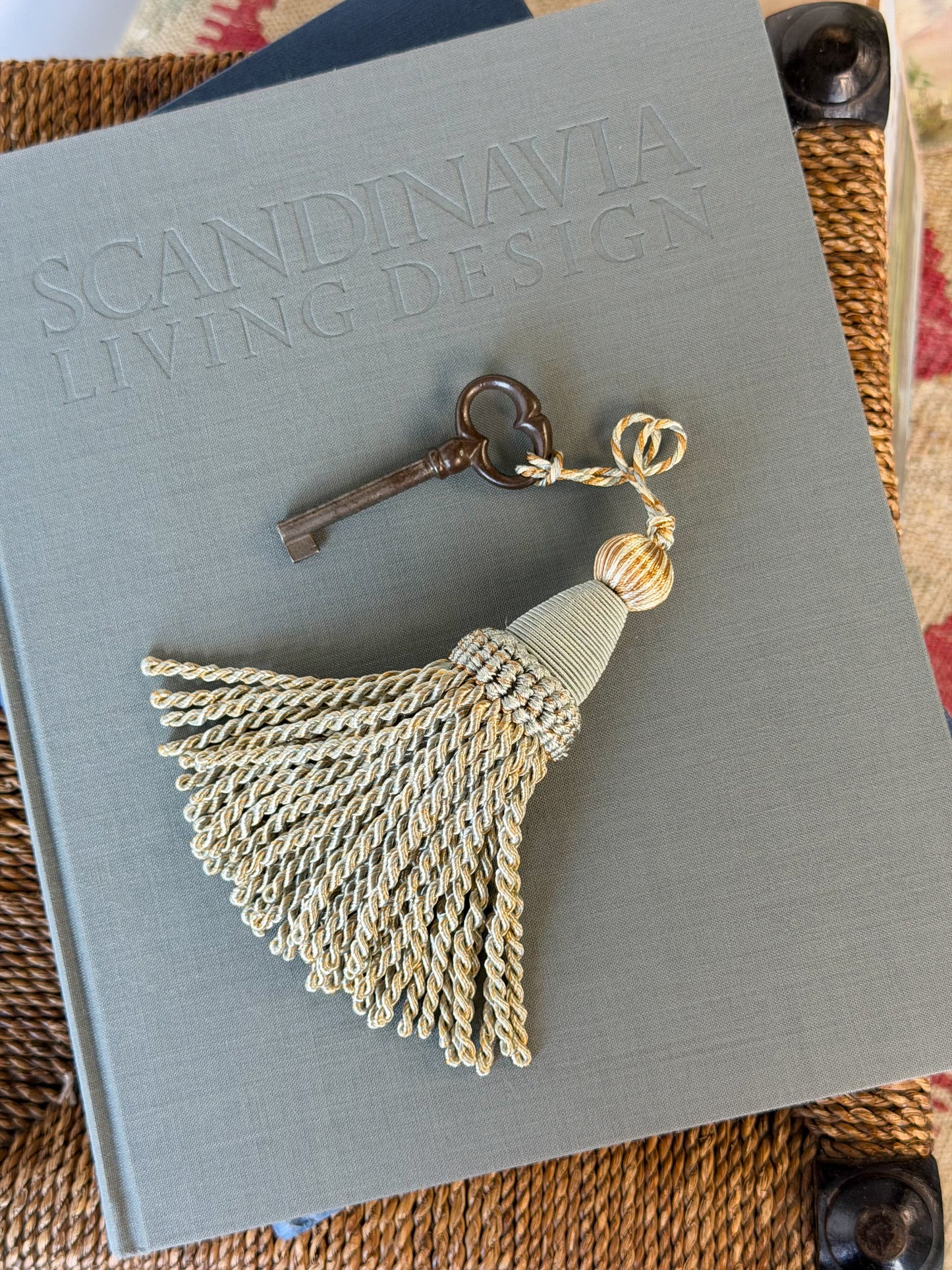 Seafoam & Cocoa Key Tassel