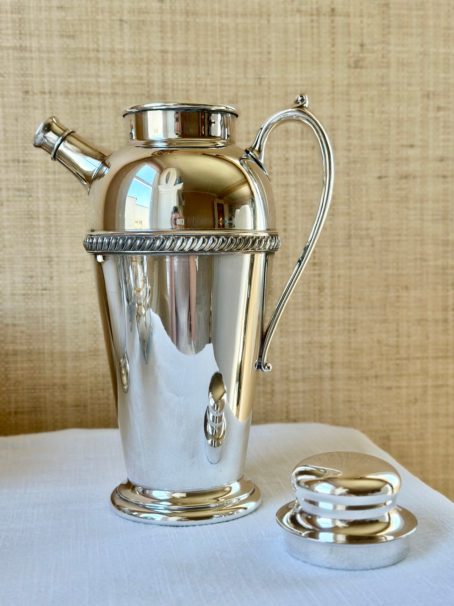 Vintage Art Deco Silverplate Cocktail Shaker