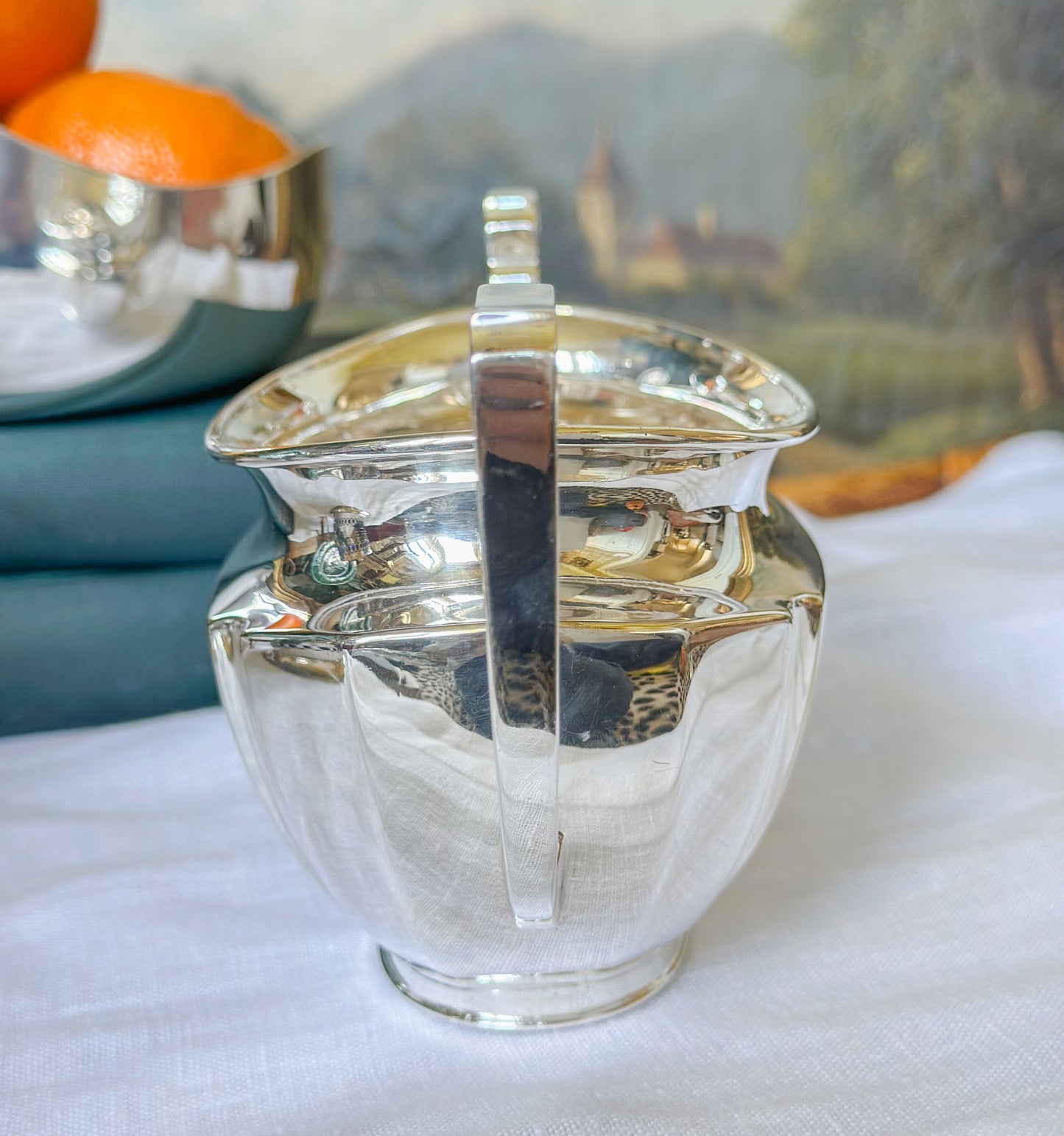 Vintage Sheffield Silverplate Cream & Sugar Set