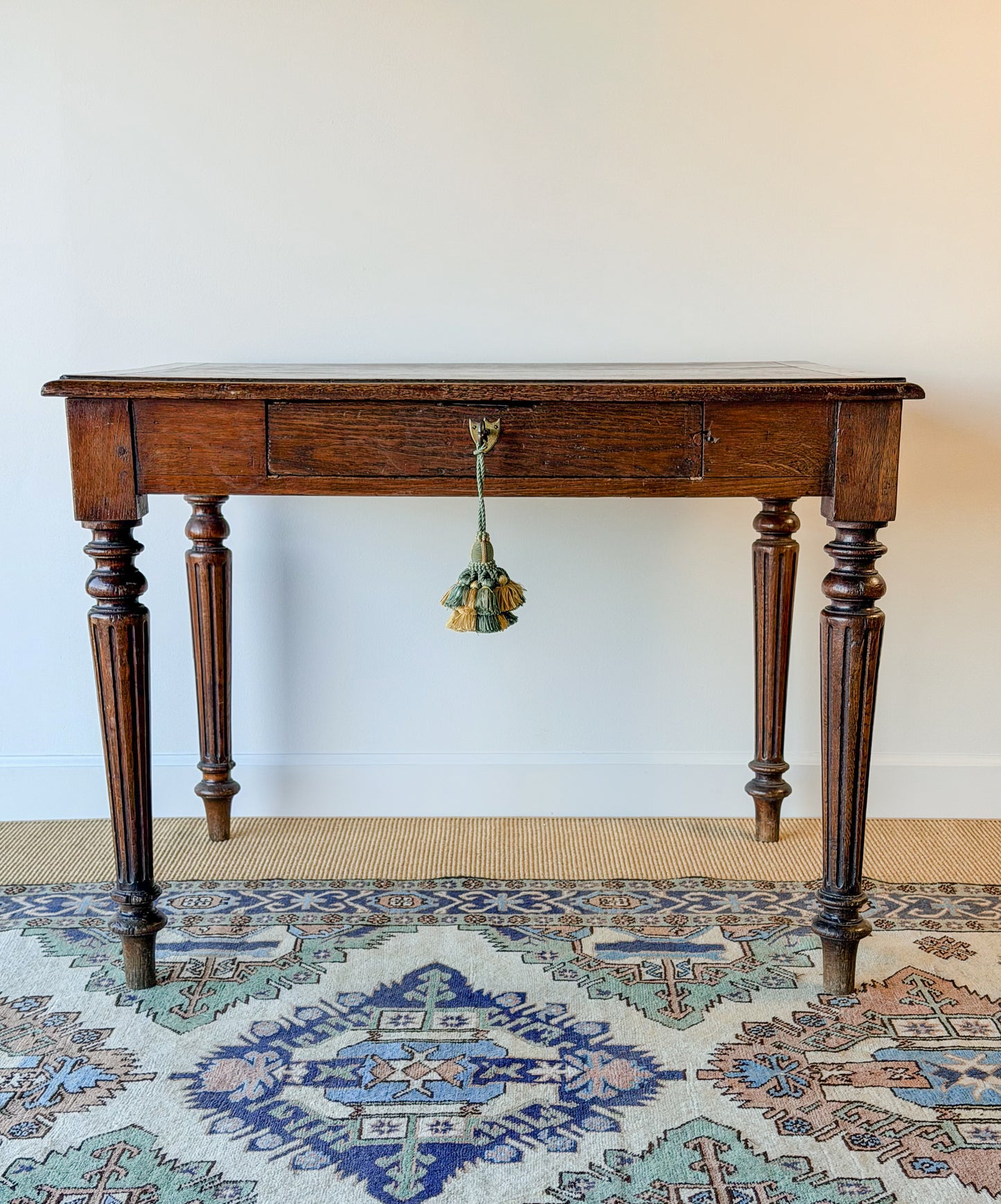 French Oak Writing Table