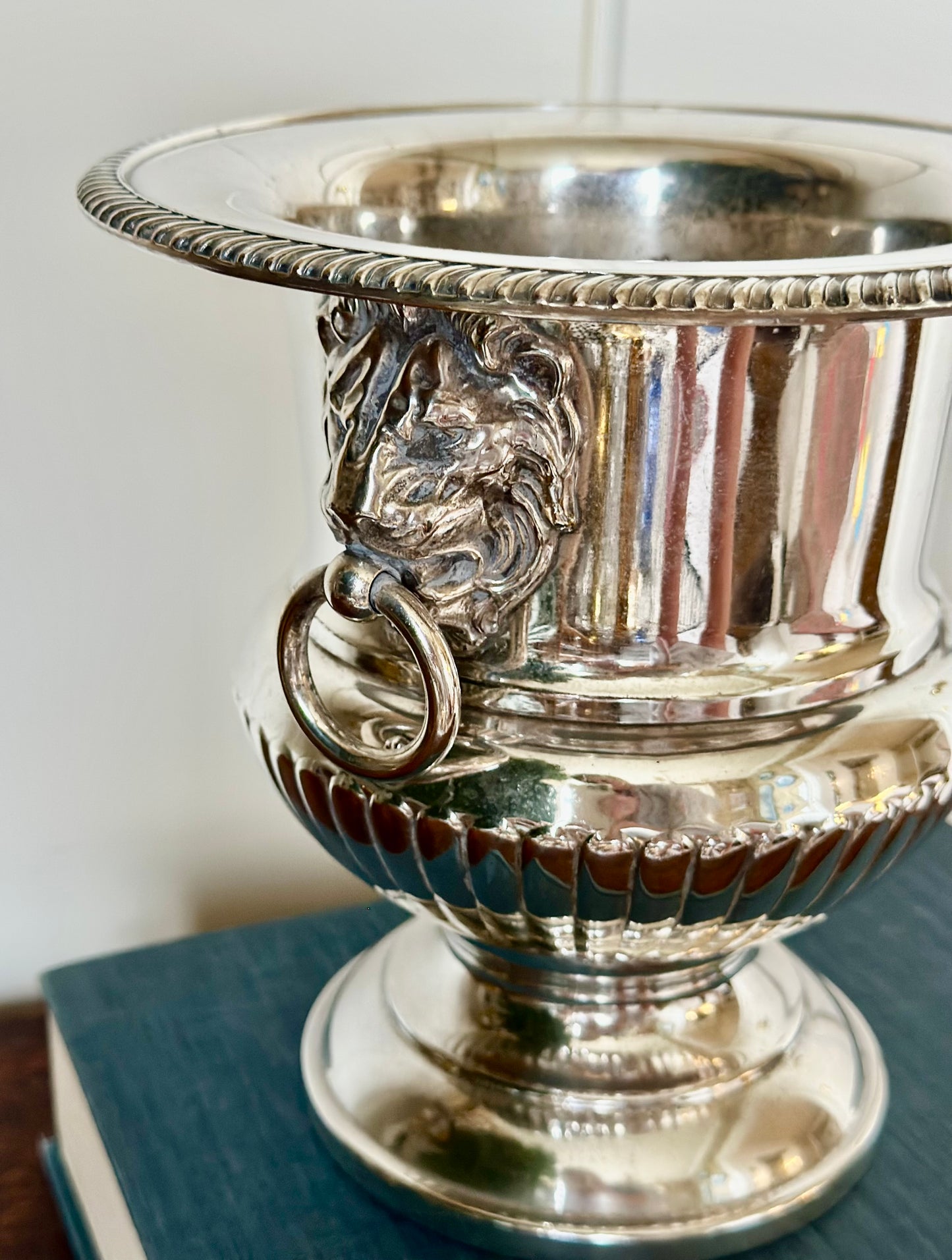 Lion’s Head Silverplate Champagne Bucket