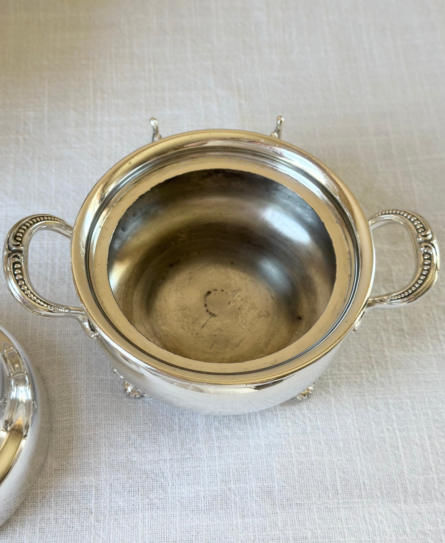 Antique Silverplate Butter Dish