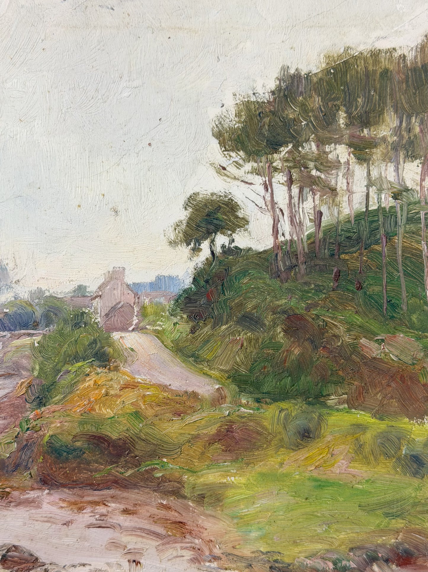 ‘Hillside Forest’ Oil on Board Painting by Edmond Quinton