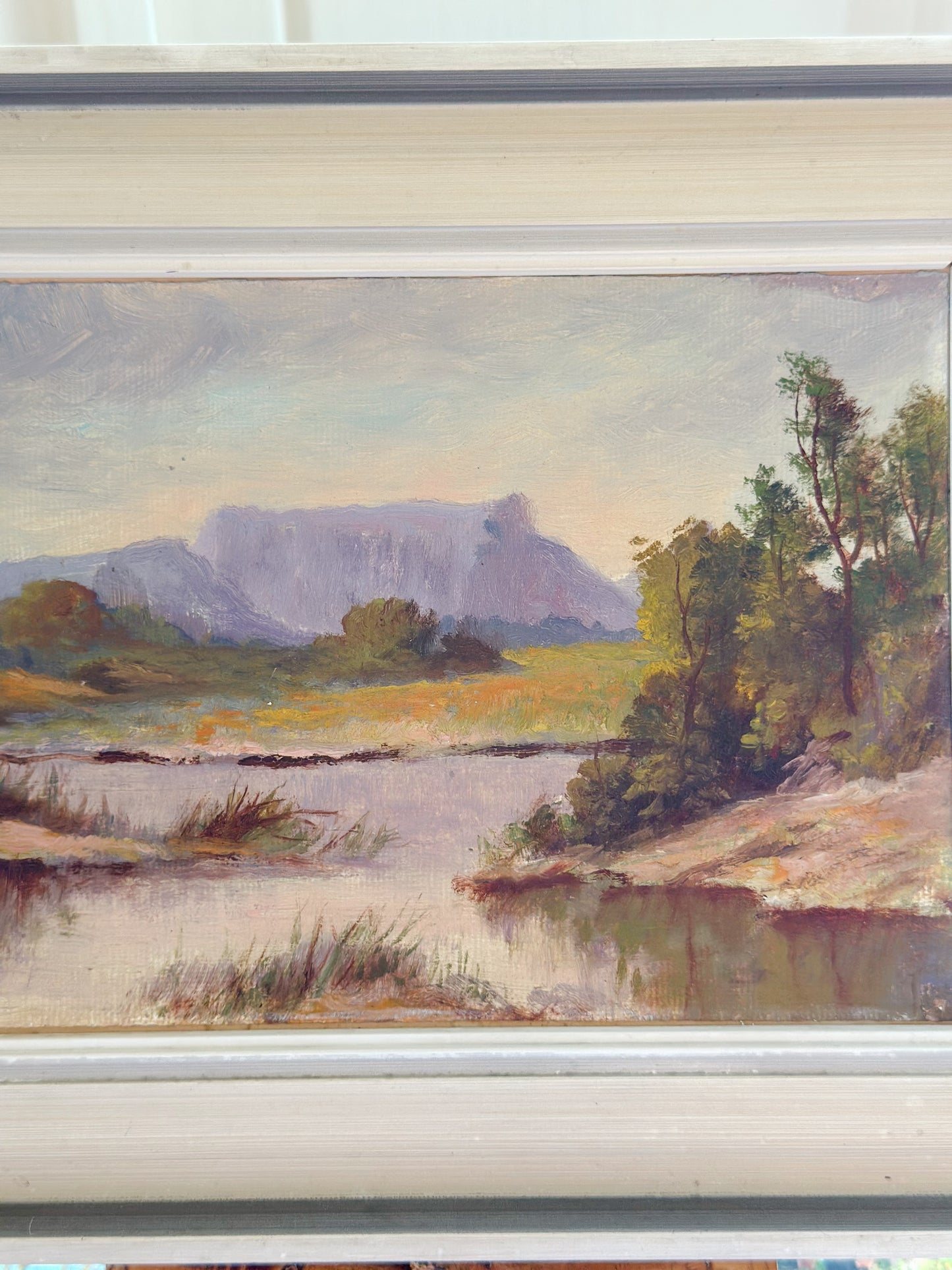 ‘View of Table Mountain from Cape Fear’ Oil Painting