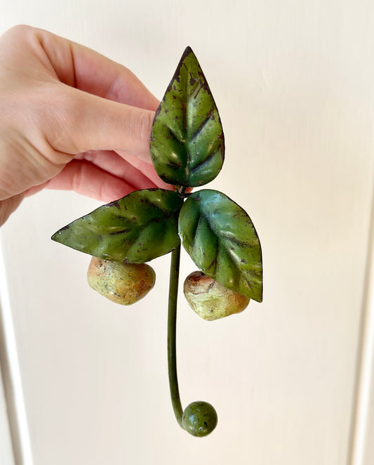 Vintage Italian Tole Pomegranate Hook