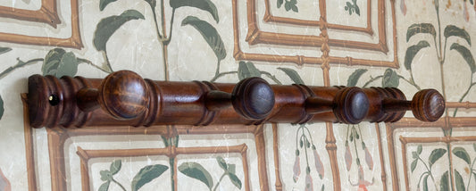 Antique French Faux Bamboo Coat Rack