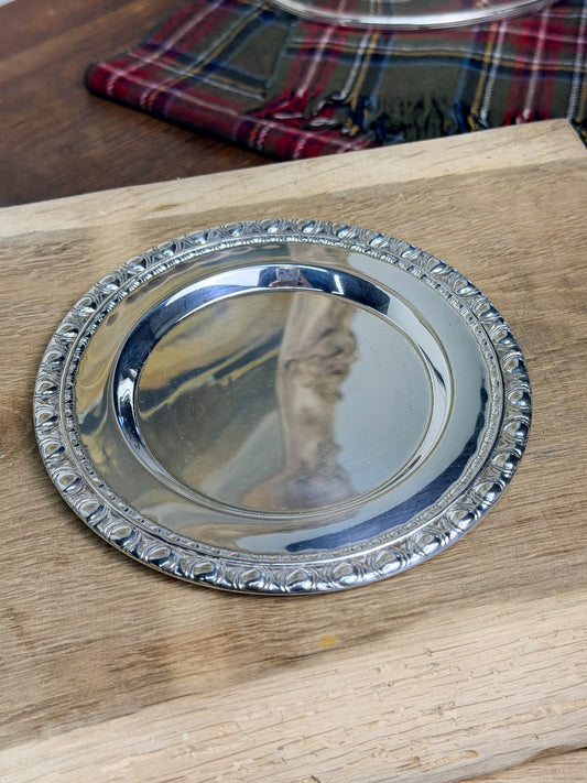 Vintage Silverplate Wine Coaster