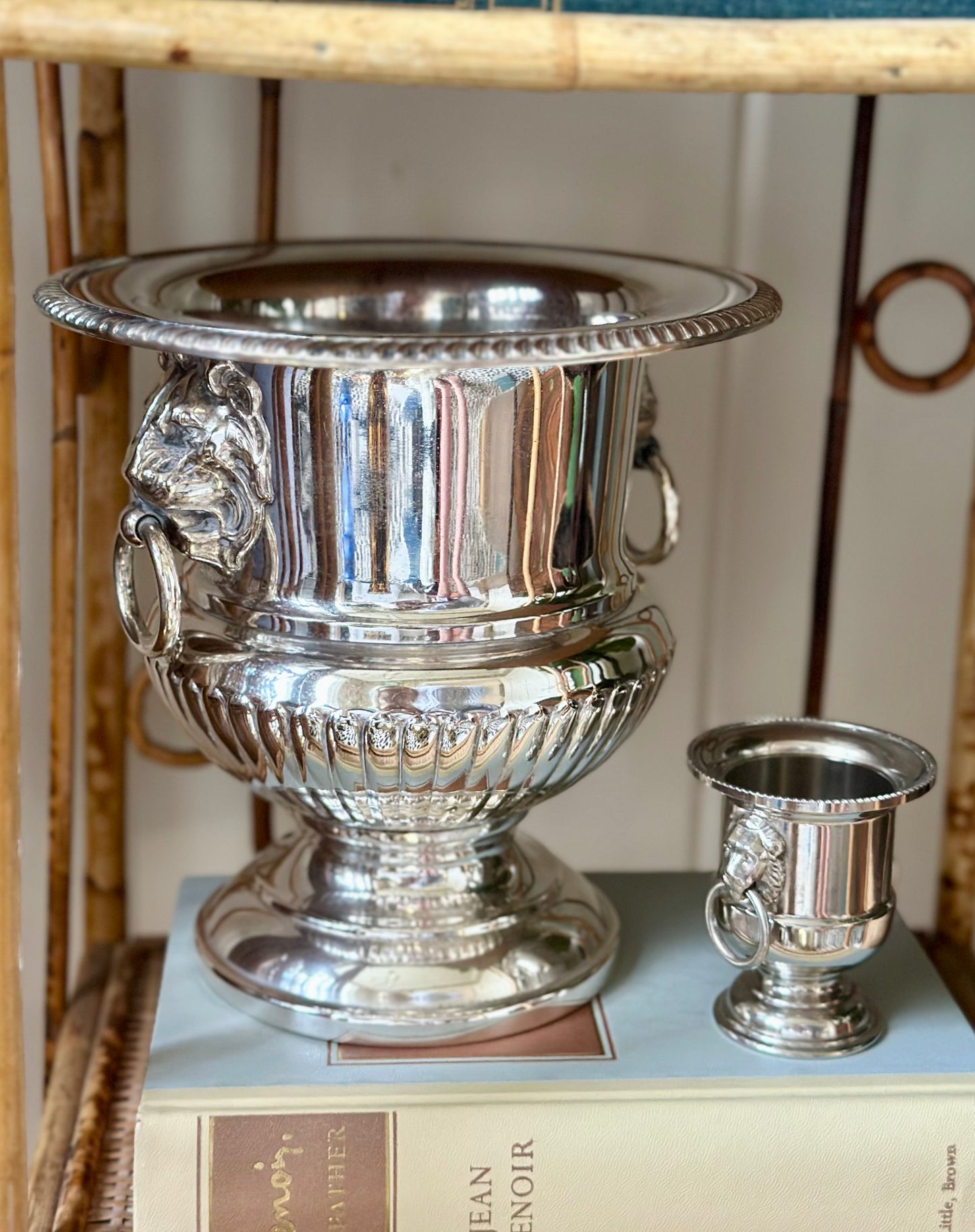 Mini Lion’s Head Silverplate Champagne Bucket