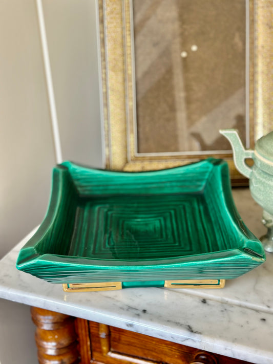 Emerald Ceramic Ashtray