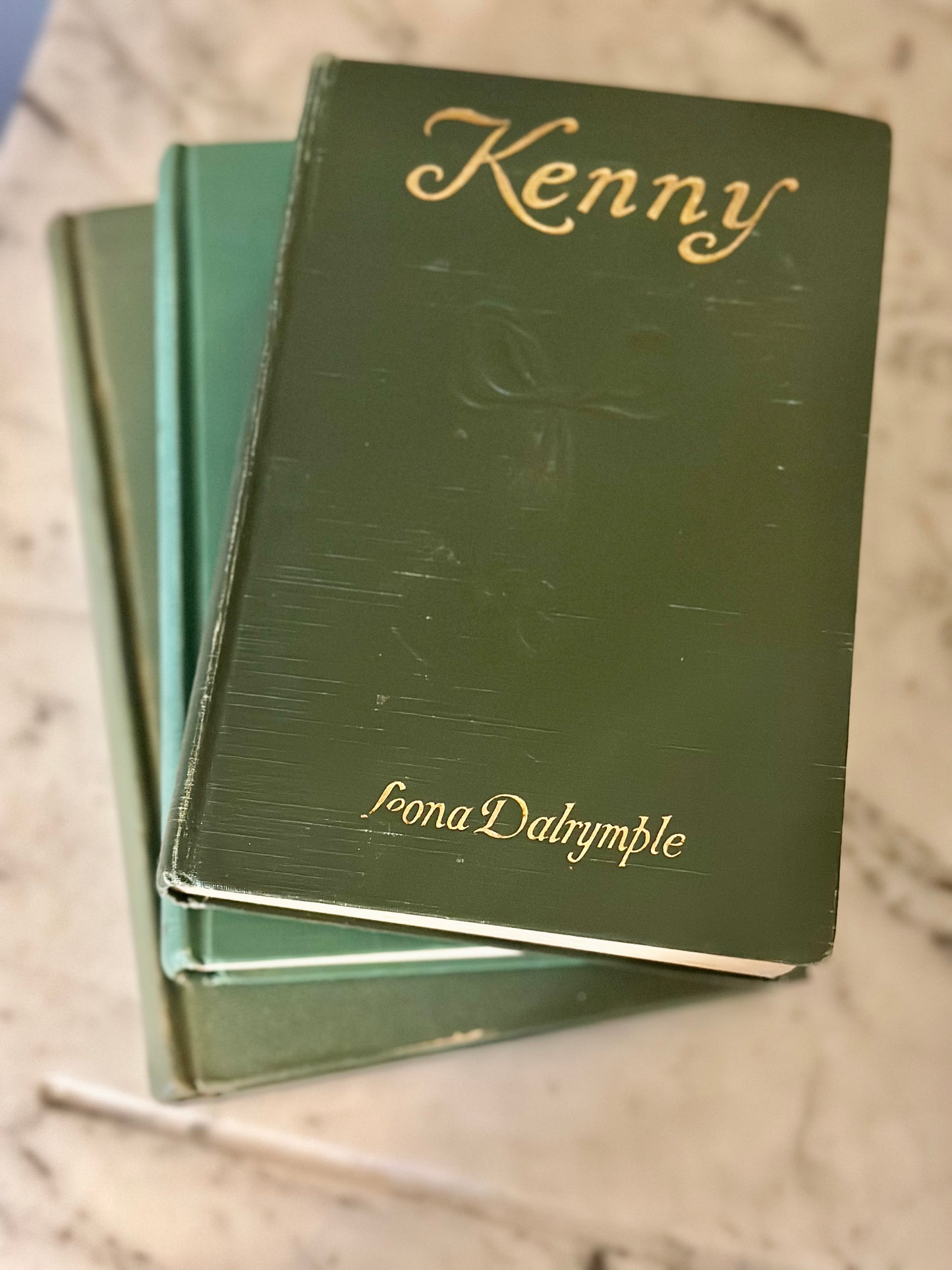 Vintage Green Book Set (Set of 3)