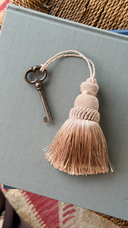 Blush Key Tassel