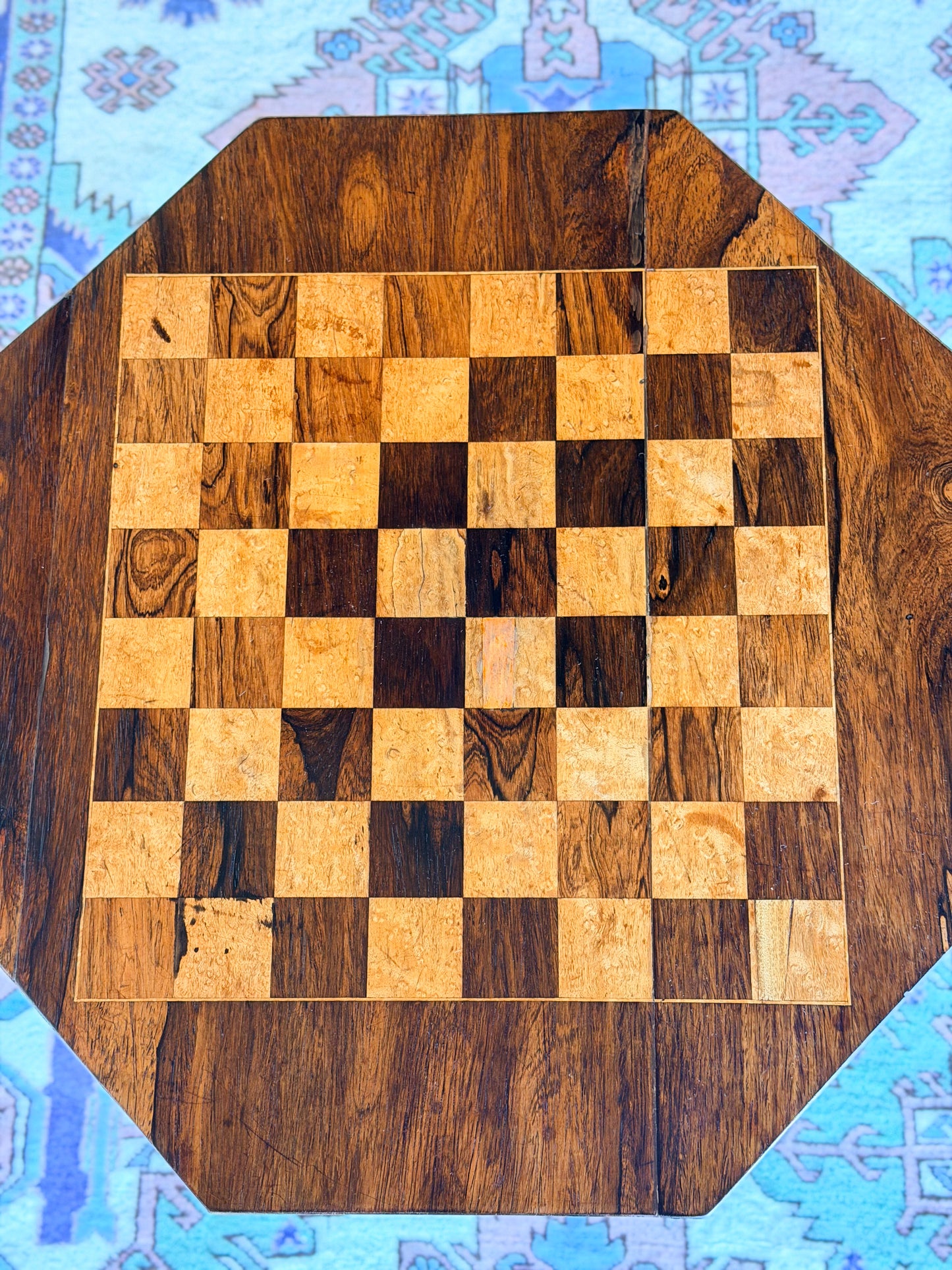 William IV Rosewood Pedestal Chess Table