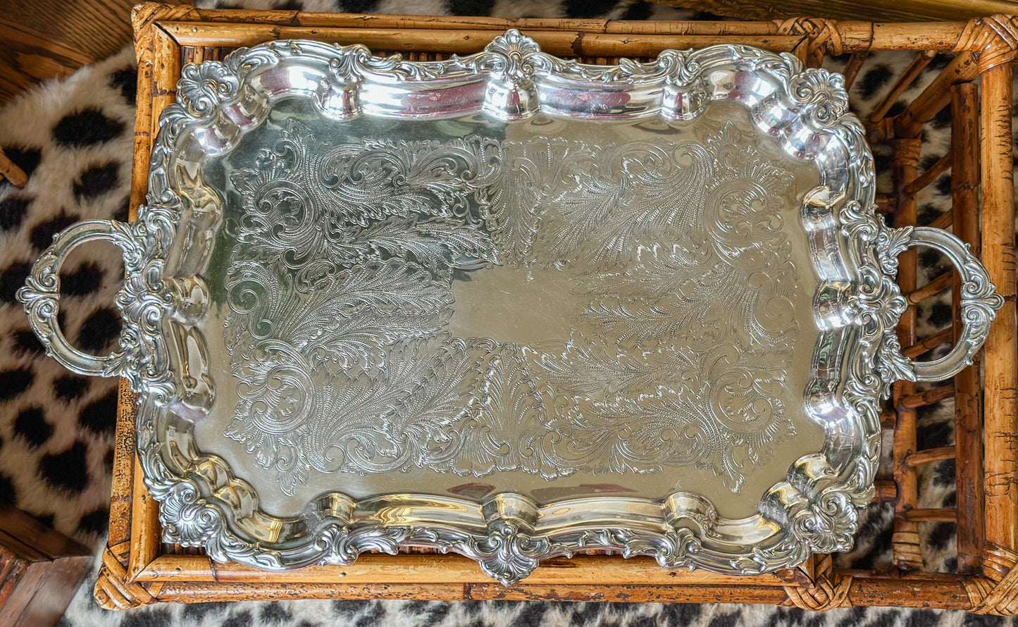 Vintage Silverplate Serving Tray