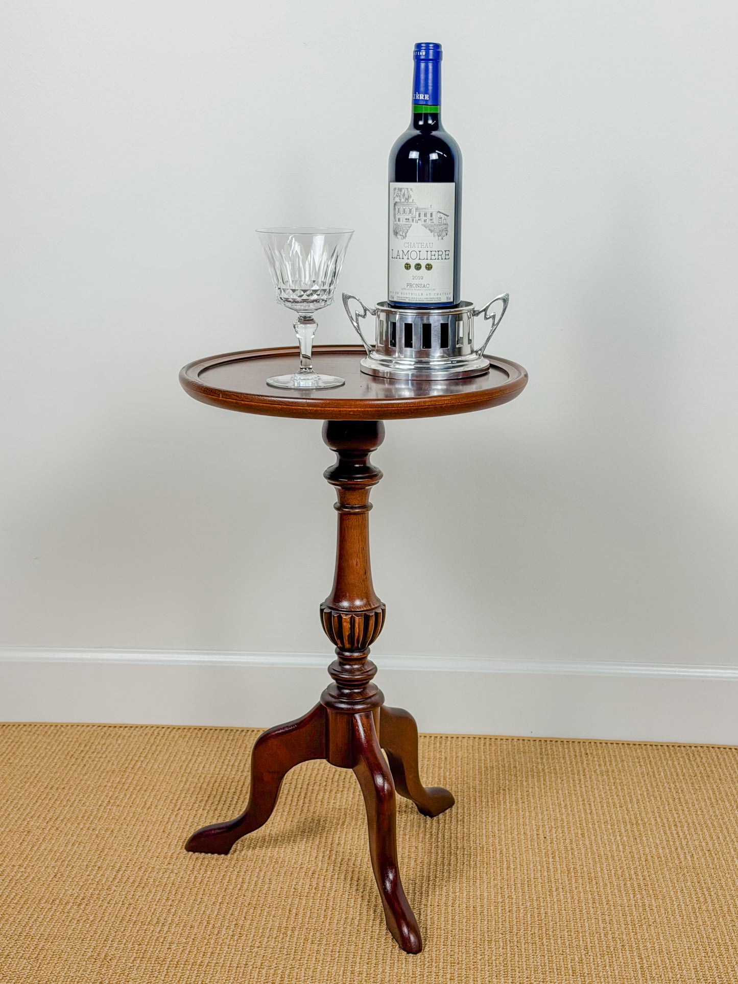 Antique English Mahogany Pedestal Table