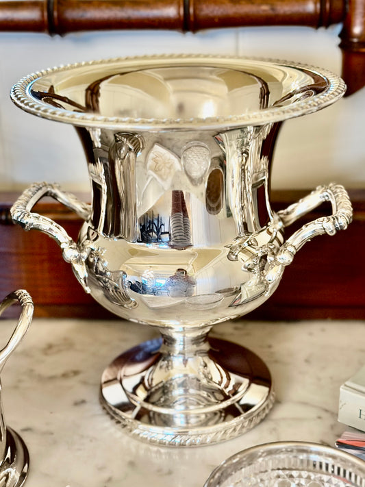 Silverplate Trophy Style Champagne Bucket