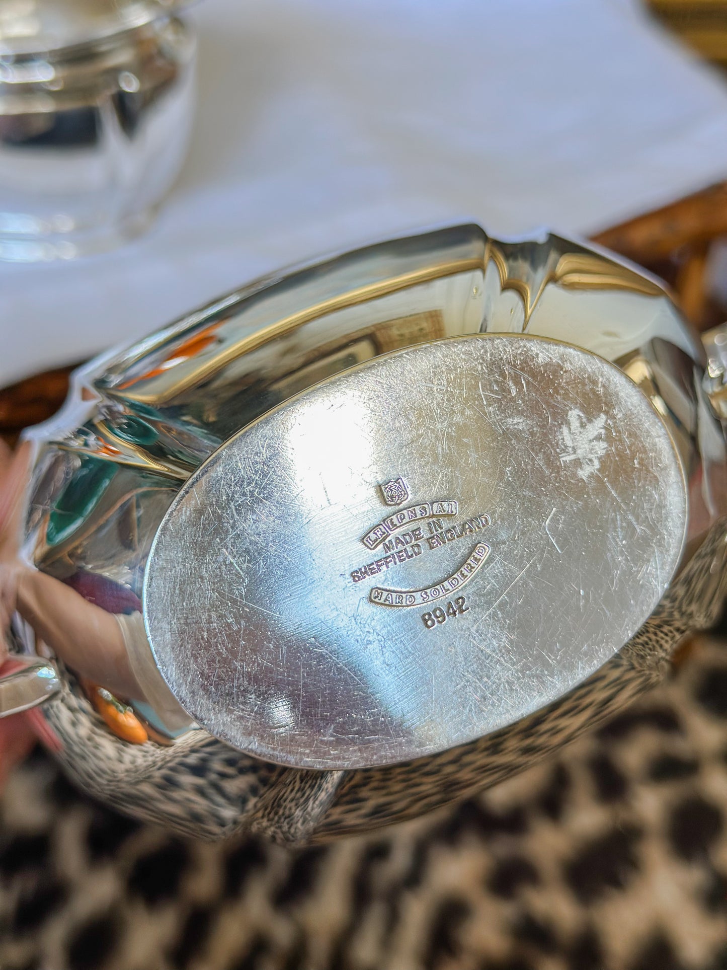 Vintage Sheffield Silverplate Cream & Sugar Set