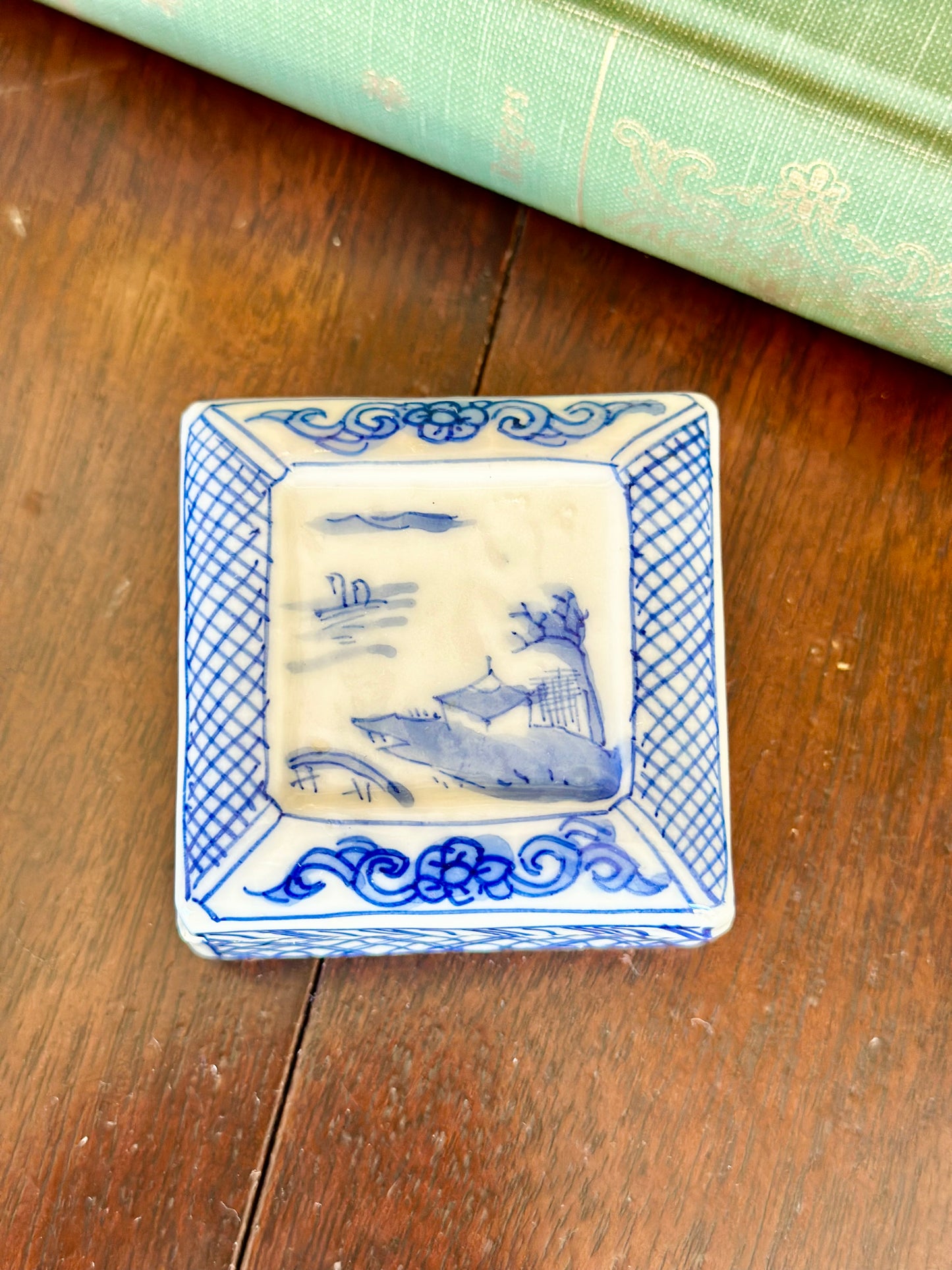 Blue & White Porcelain Trinket Box