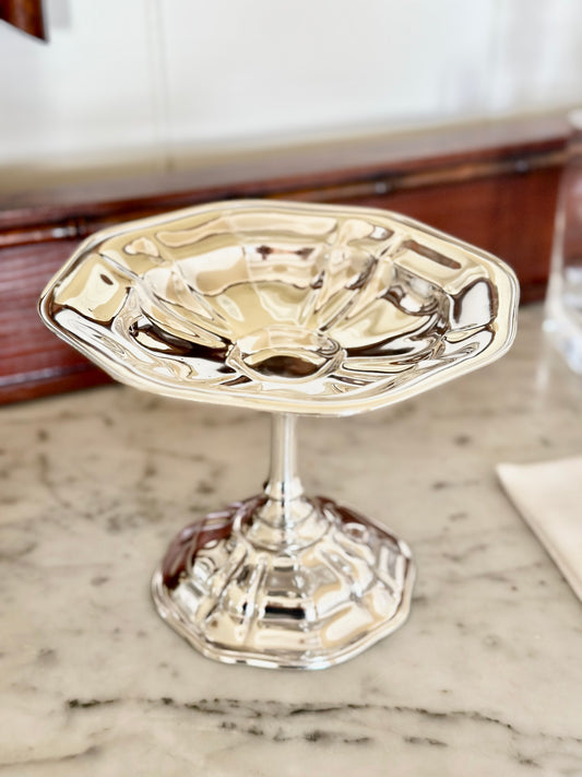 Silverplate Pedestal Dish